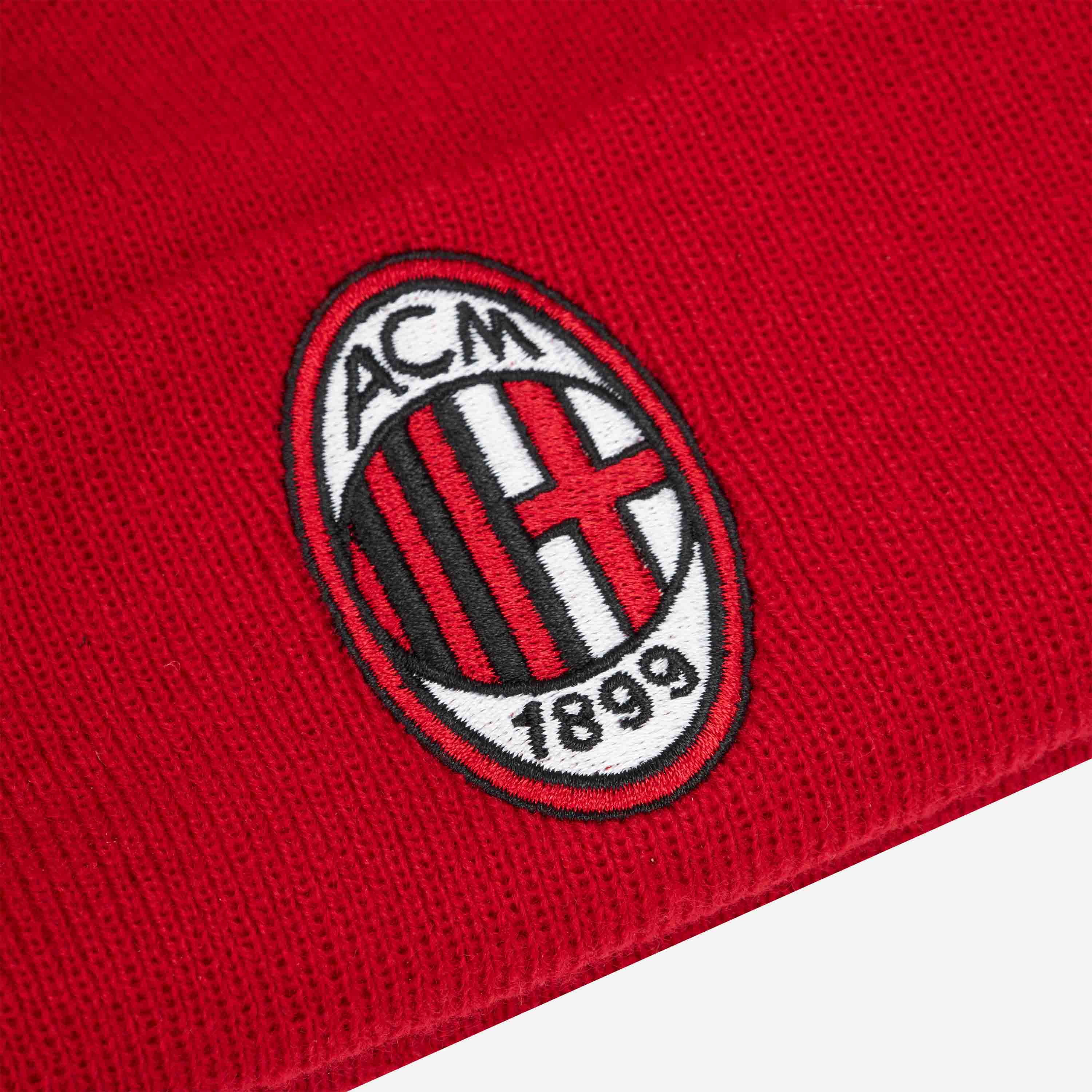 AC Milan Cappelli New Era Beanie logo taglia unica acrilico