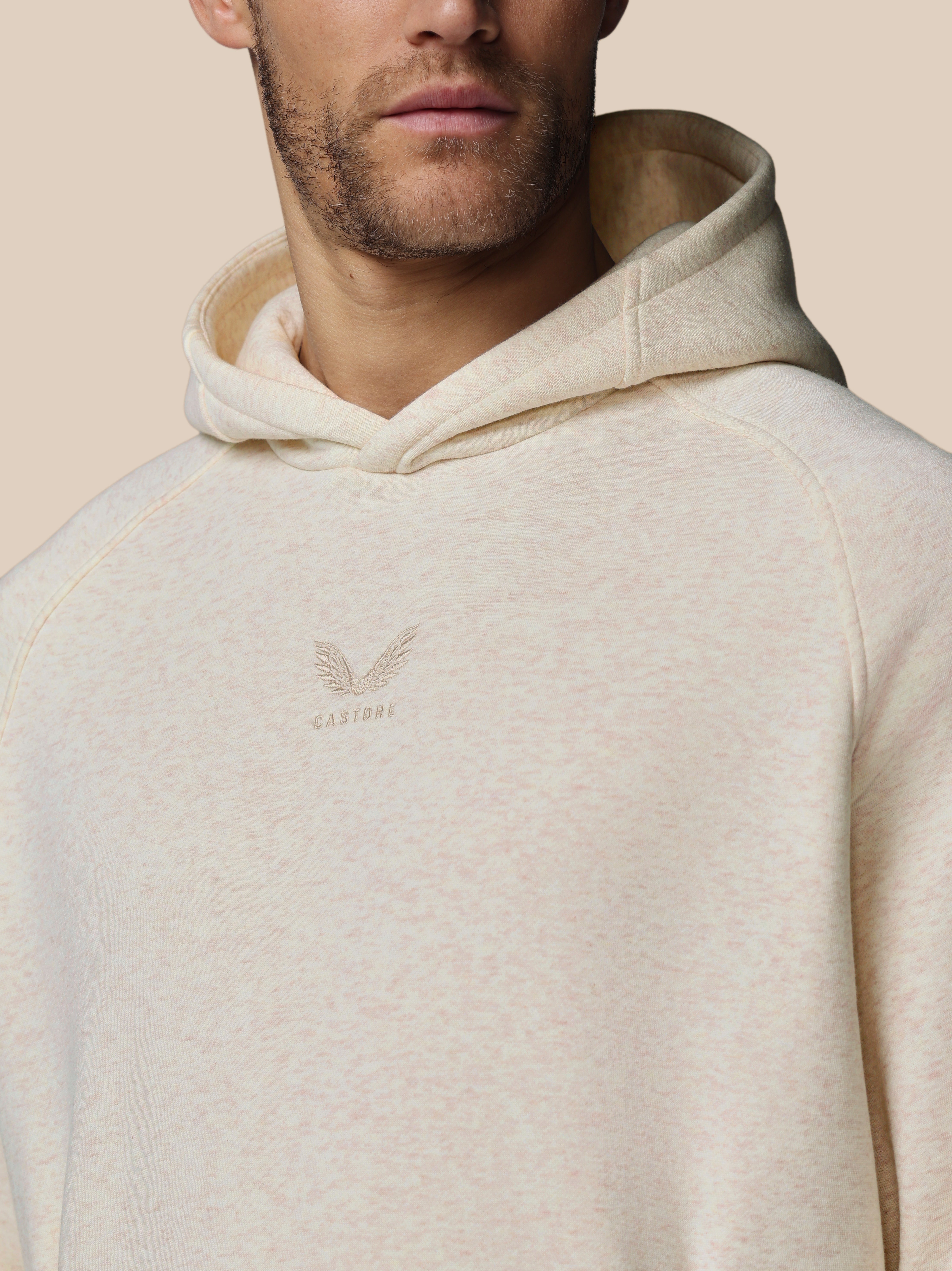 Castore Adapt hoodie uomo cotone fleece oatmeal
