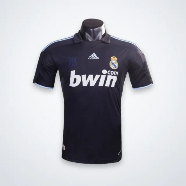 Real Madrid Seconda Maglia 2009/10 maglia calcio nera Retro