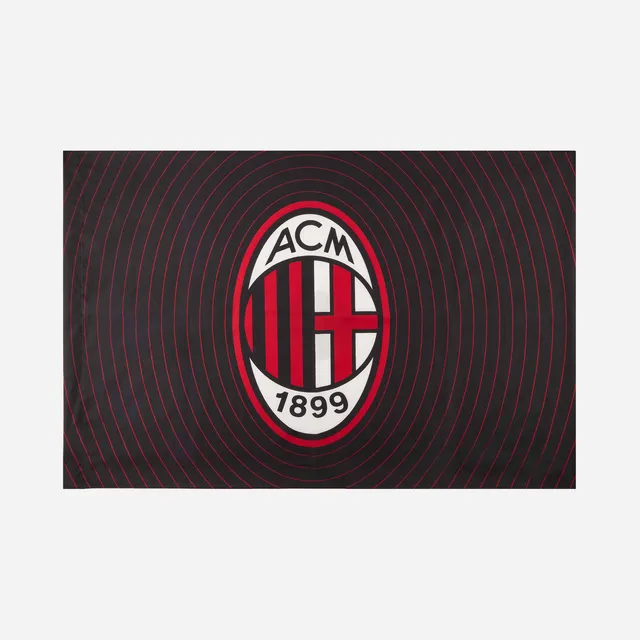 AC Milan bandiera media acrilico logo ovale
