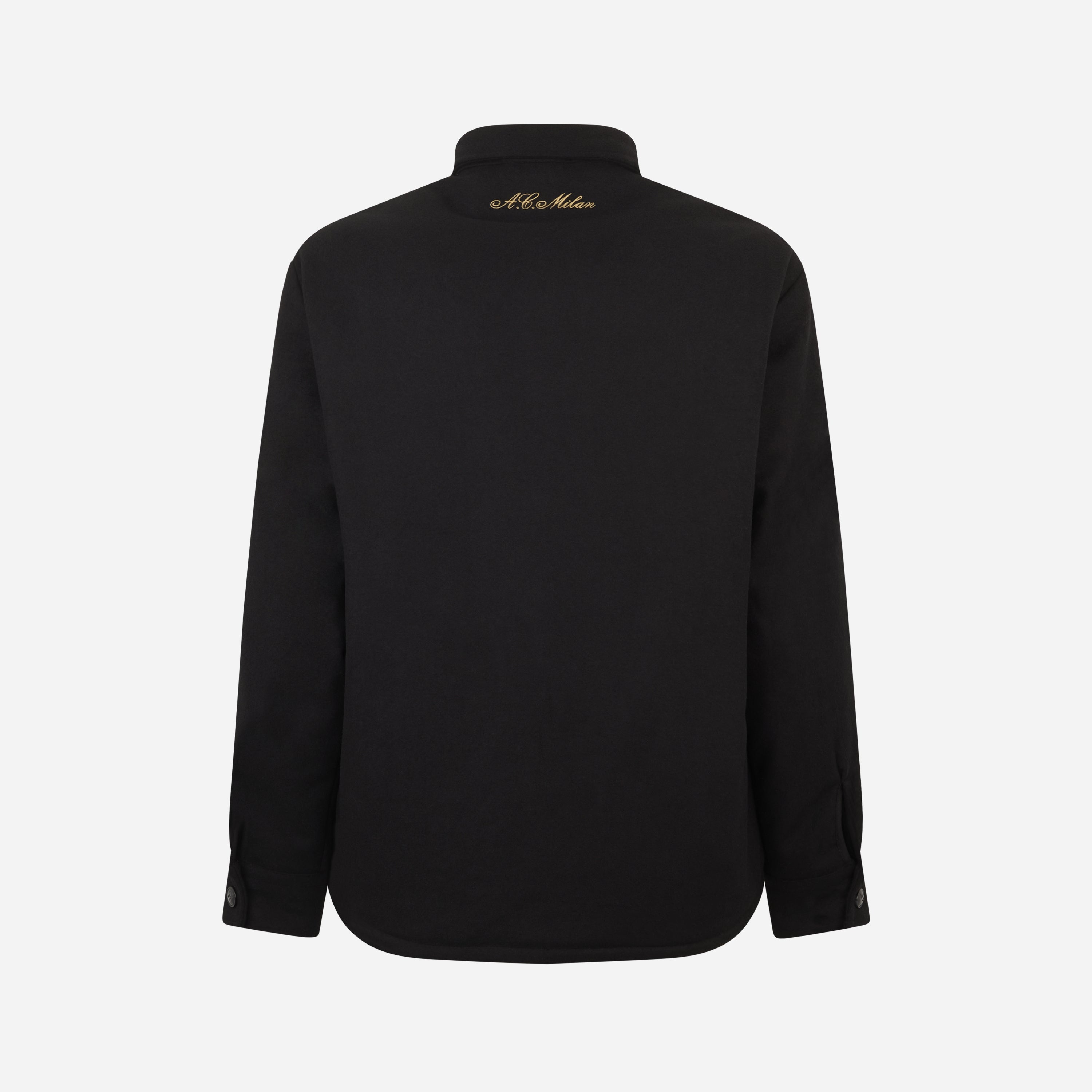 AC Milan Magliette Club 1899 Camicia Uomo Nera Lana