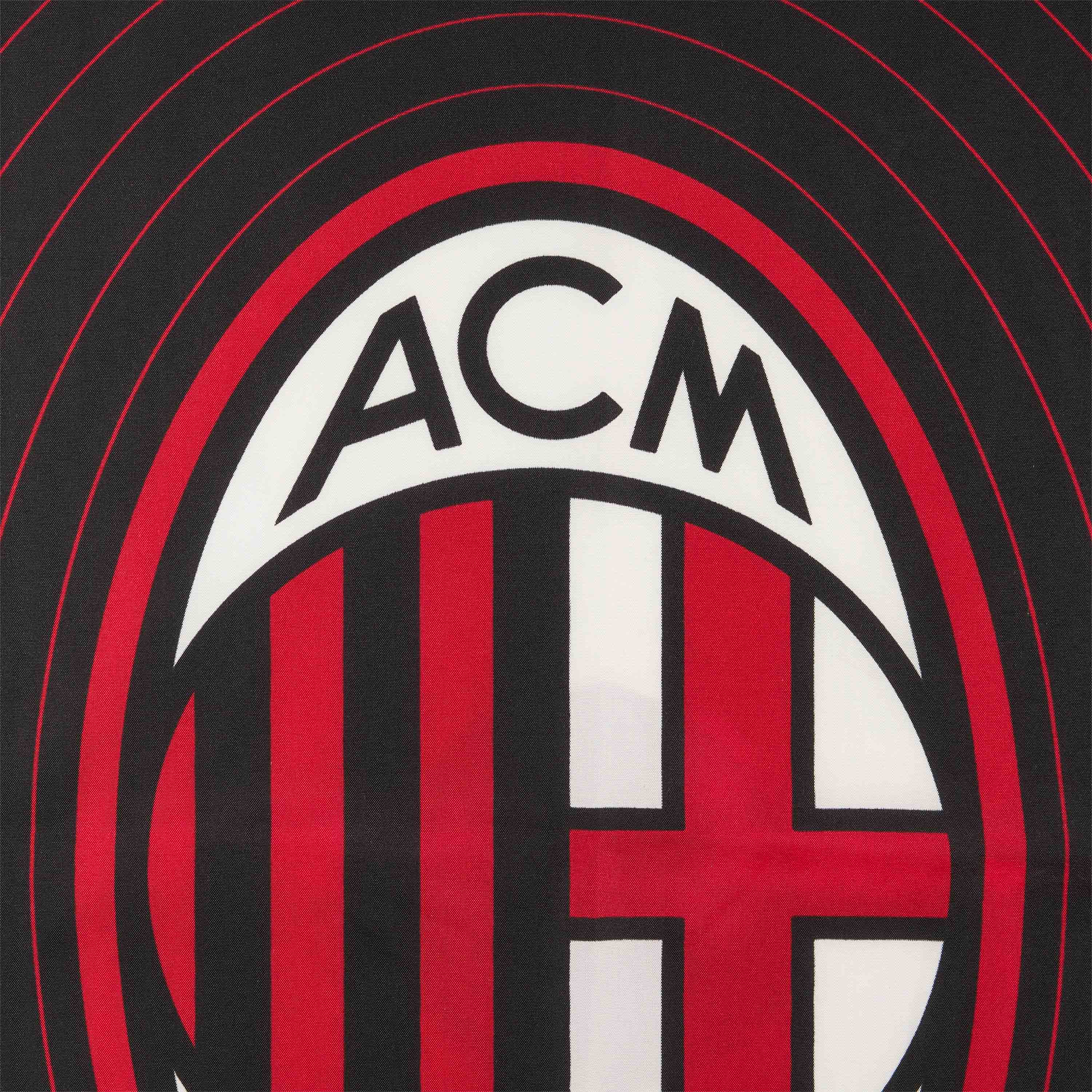 AC Milan bandiera media acrilico logo ovale