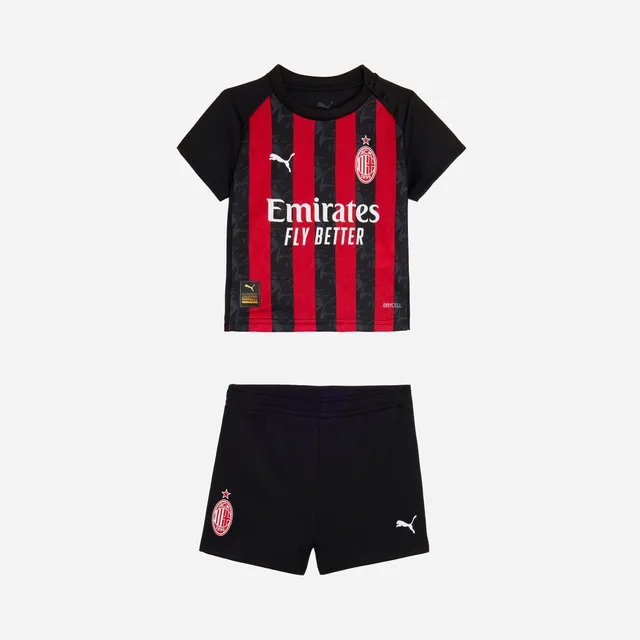 AC Milan Kit Gara 2025/26 completo home neonato 6 mesi
