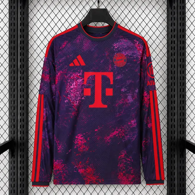 Bayern Monaco 2026/27 Third maglia manica lunga taglie S-4XL