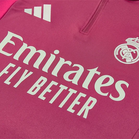Real Madrid Tuta Fucsia 2026/27 tuta sportiva mezza zip