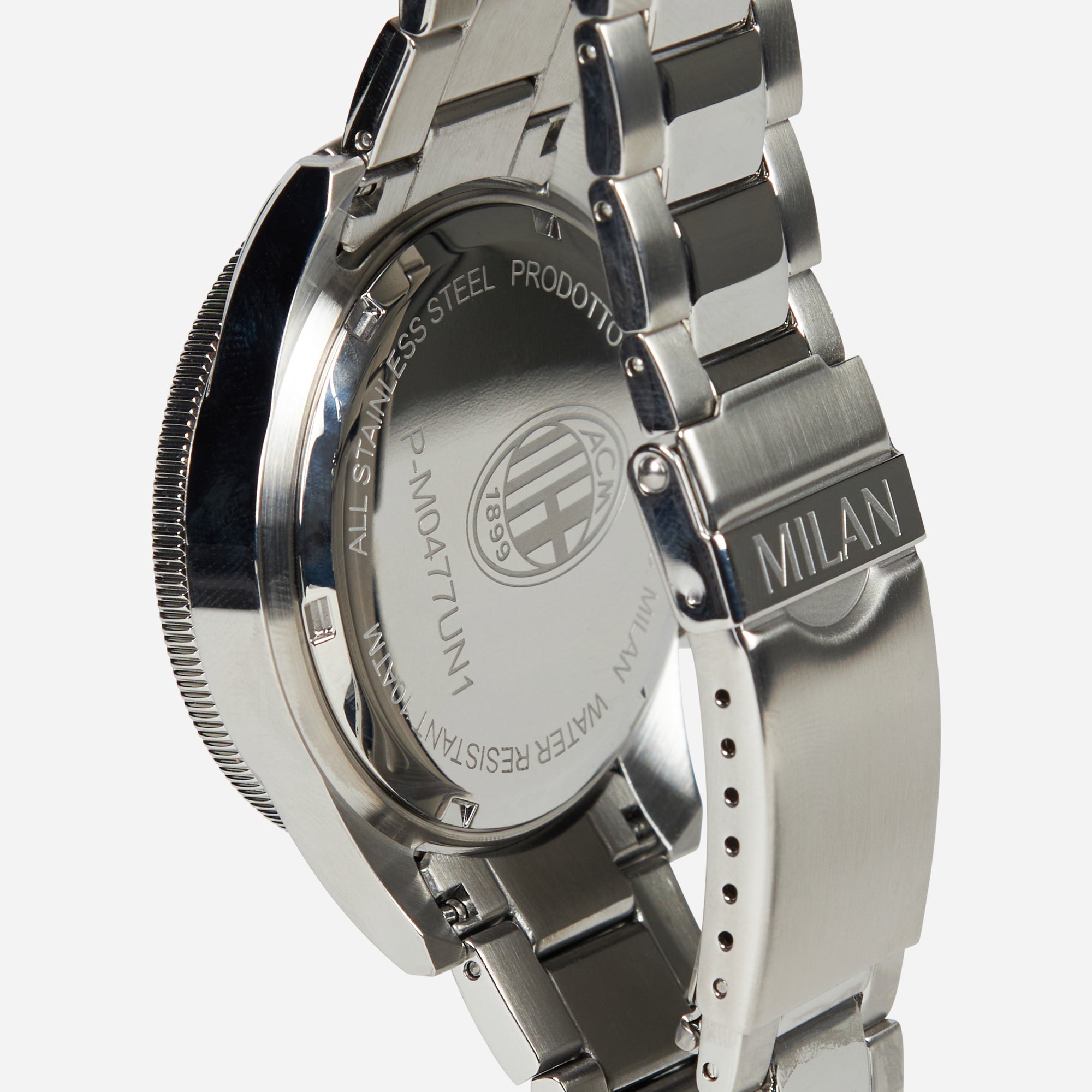 AC Milan Accessori Milan Steel Watch orologio acciaio nero