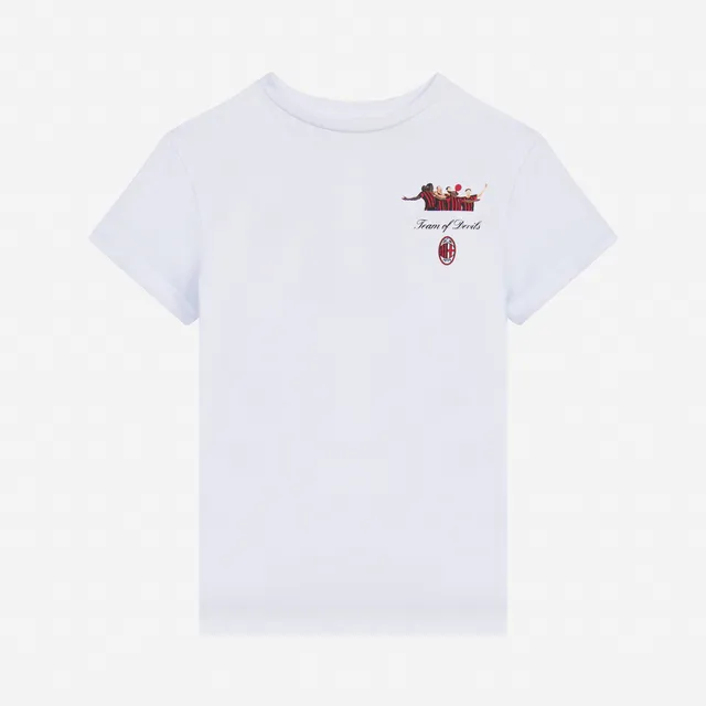 AC Milan Celebration maglietta bambino bianca 100% cotone