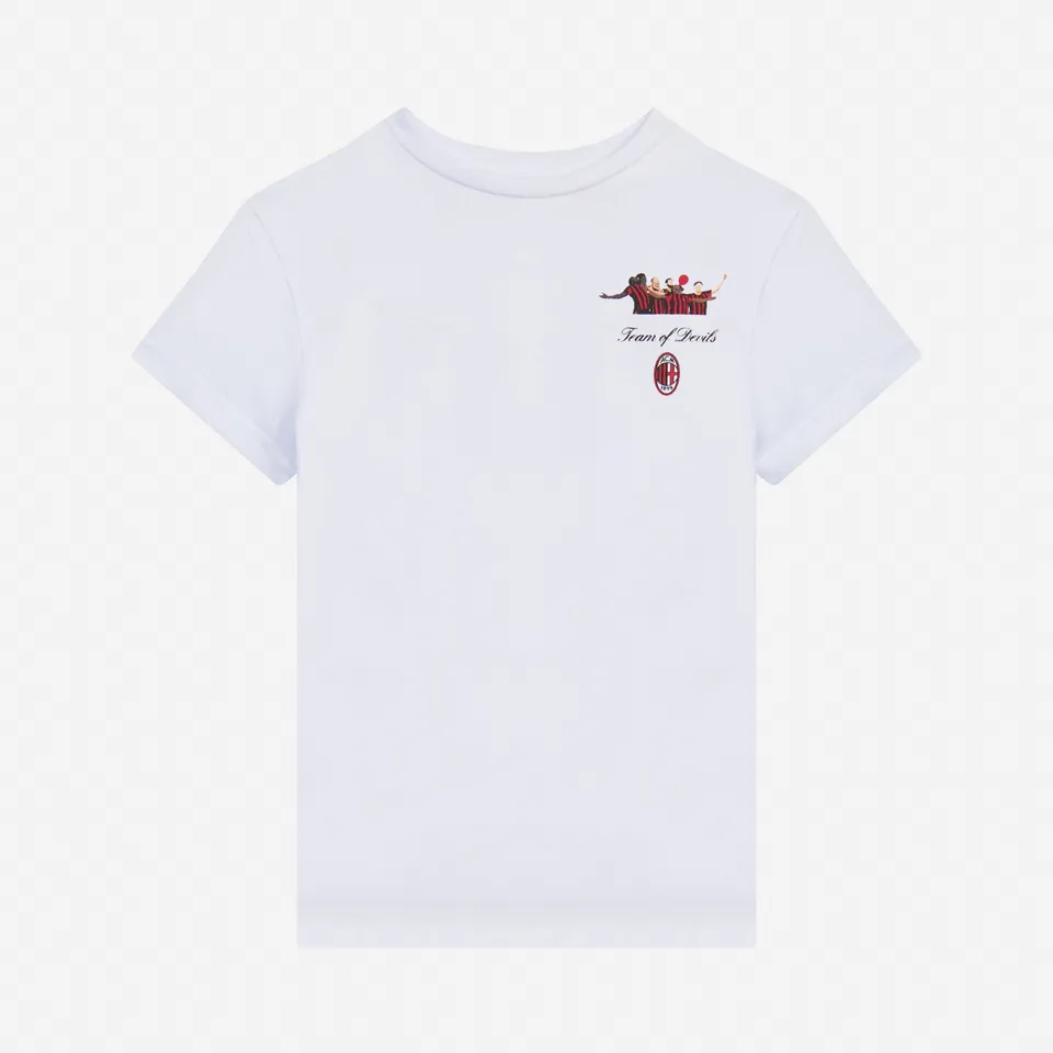 AC Milan Celebration maglietta bambino bianca 100% cotone