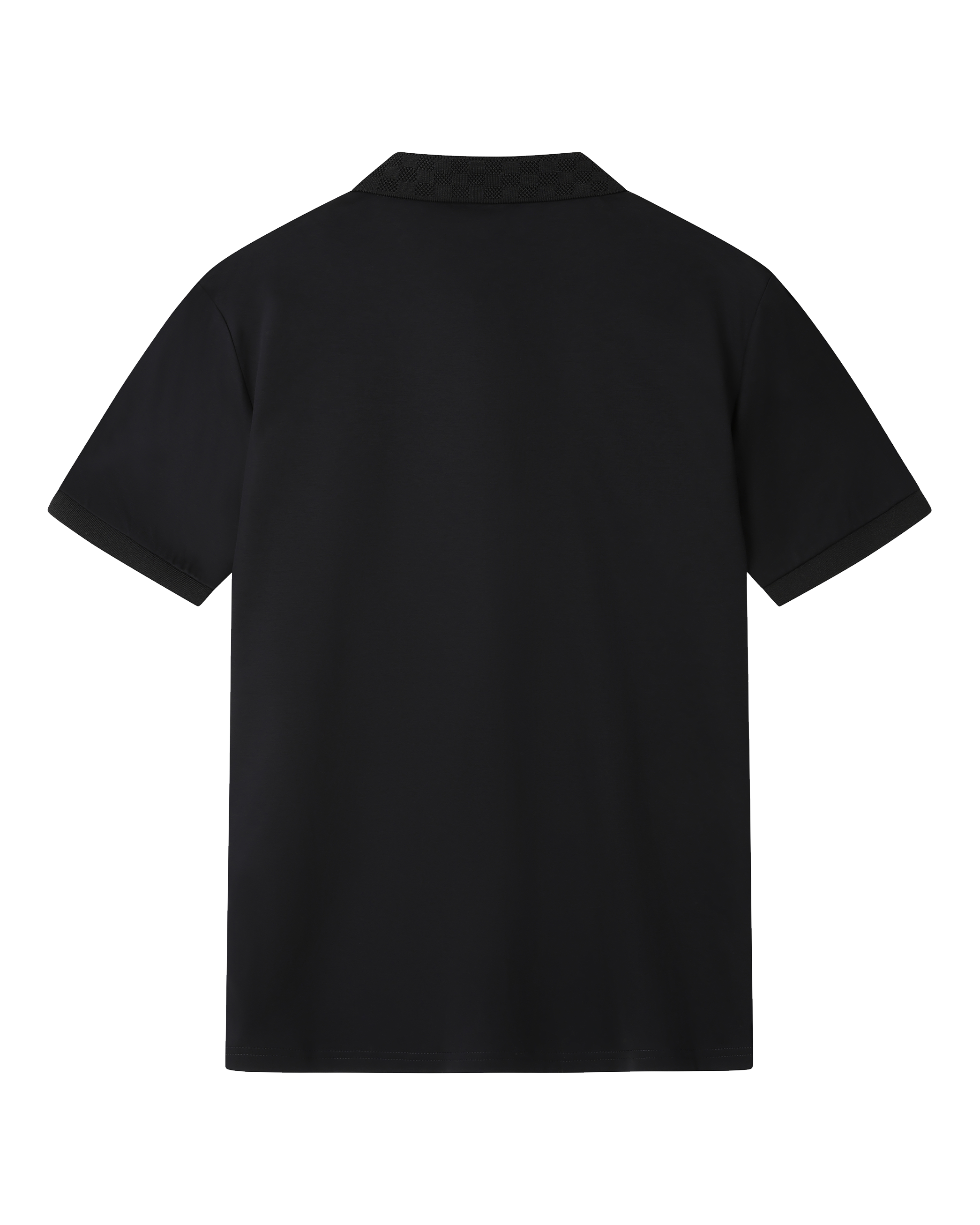 Wales 1876 polo cotone nero uomo donna taglia regolare
