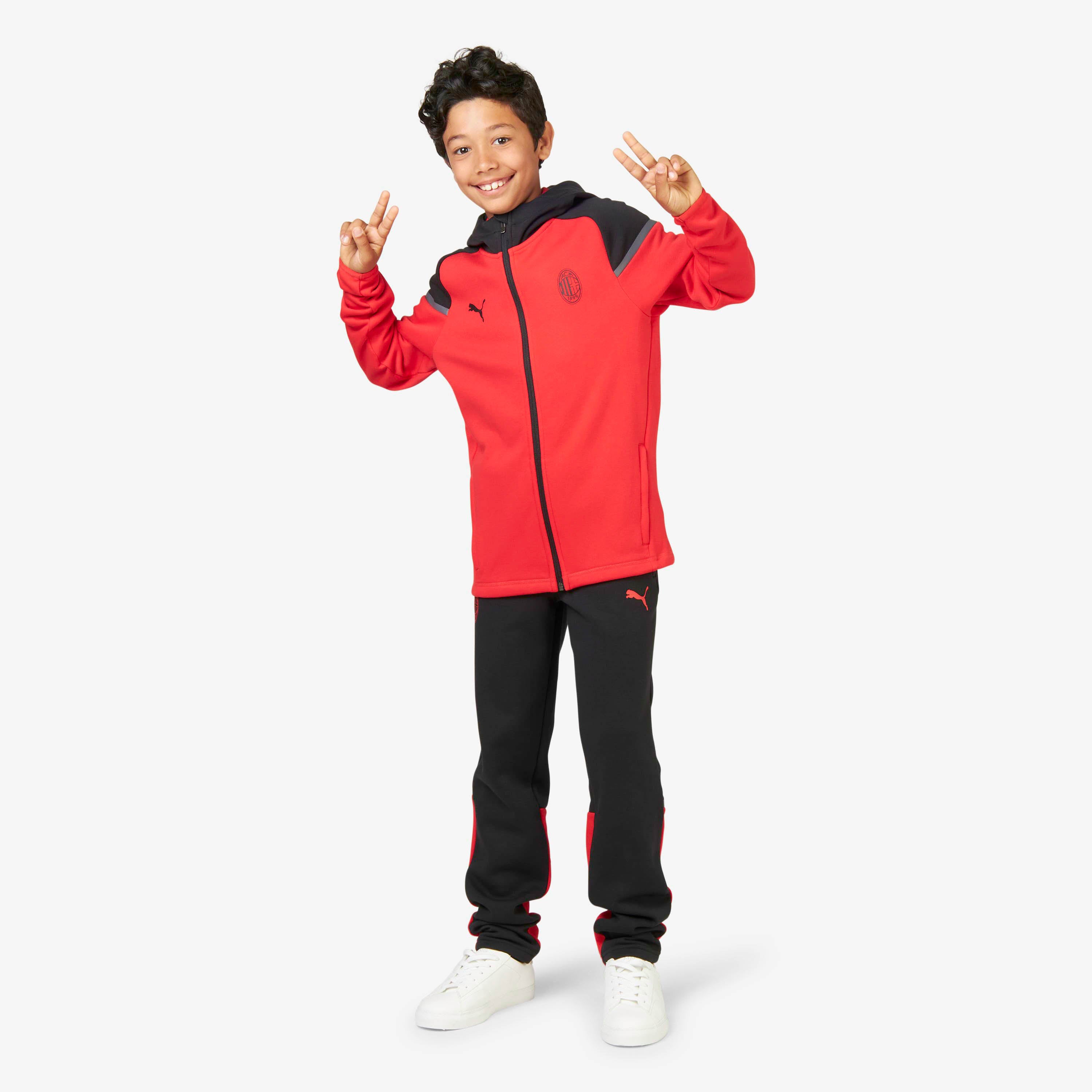 AC Milan Casuals giacca bambino cappuccio 2023/24 cotone