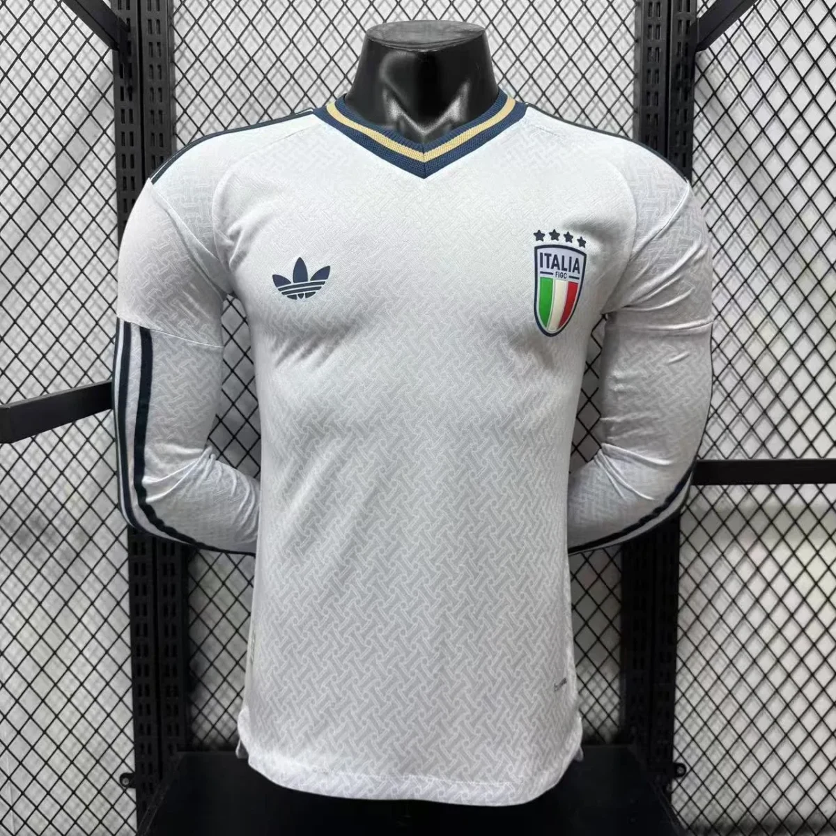 Maglia Italia Away Mondiale 2026 manica lunga giocatore