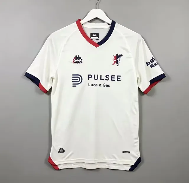 Genoa Seconda Maglia 2026/27 Maglia Tifoso Bianca Colletto V