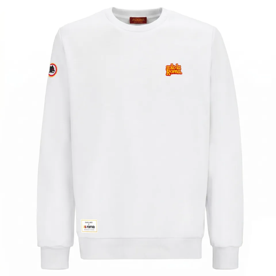 Roma Fanshop Solo la Roma Felpa Unisex Bordeaux Nero