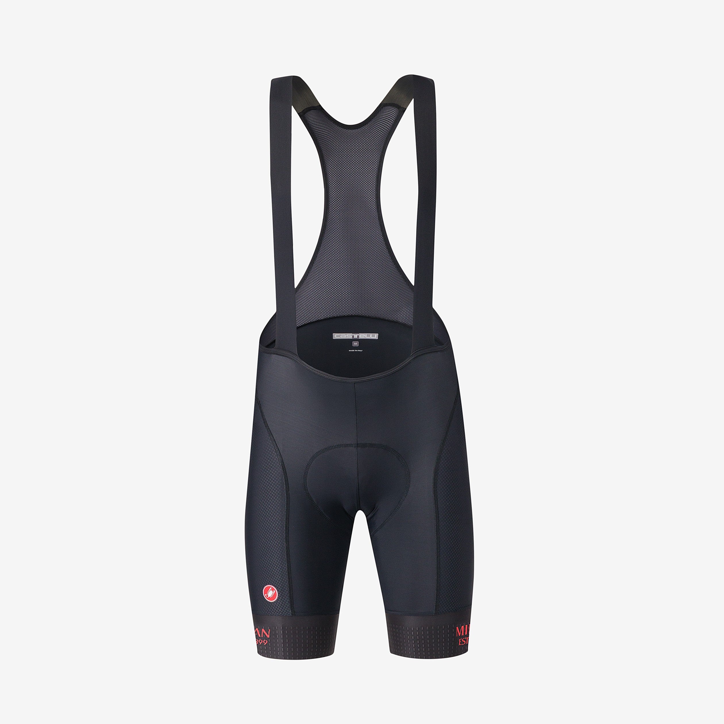 Castelli x AC Milan bibshorts bici fondello KISS Air2