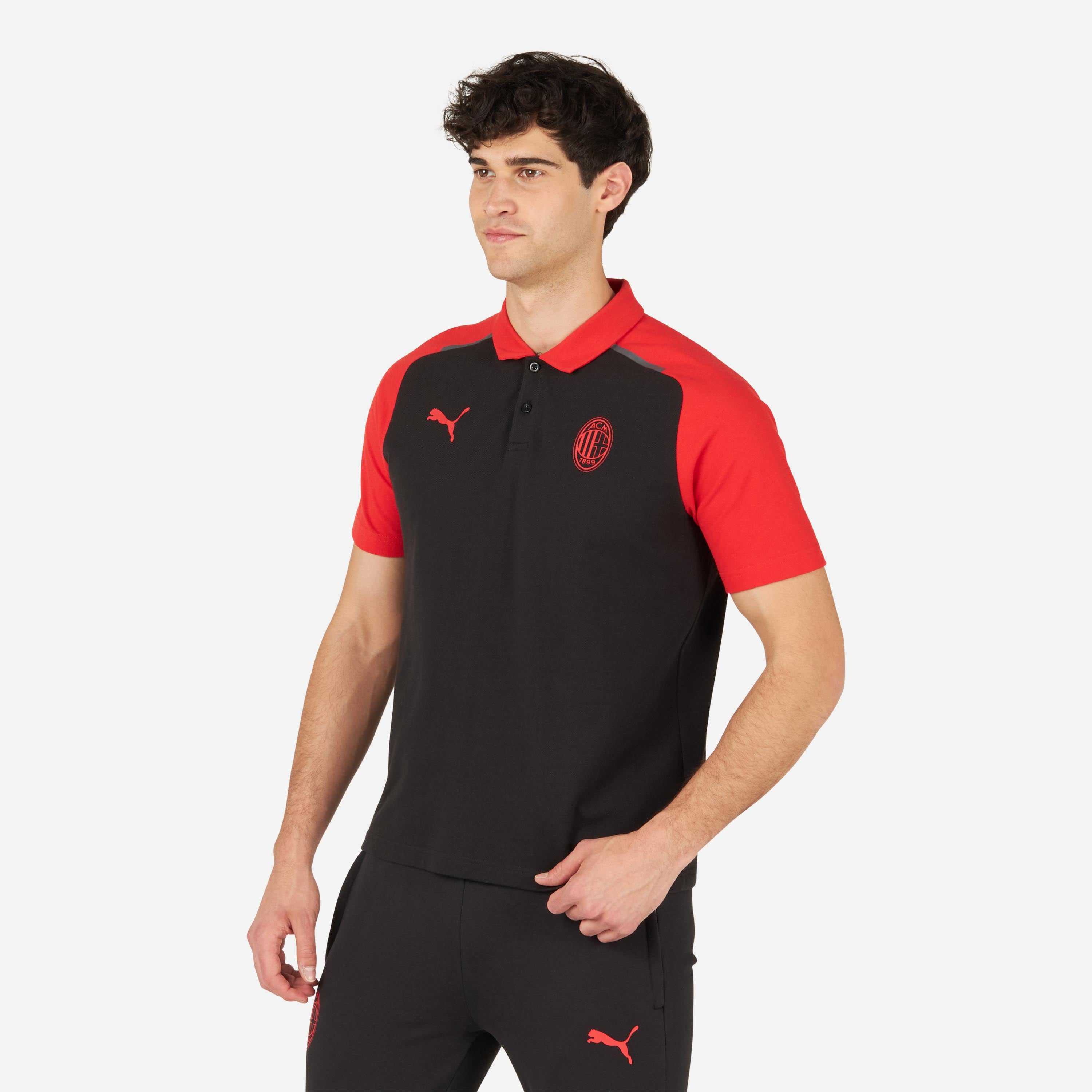 AC Milan Casuals 2023/24 polo uomo cotone regular fit