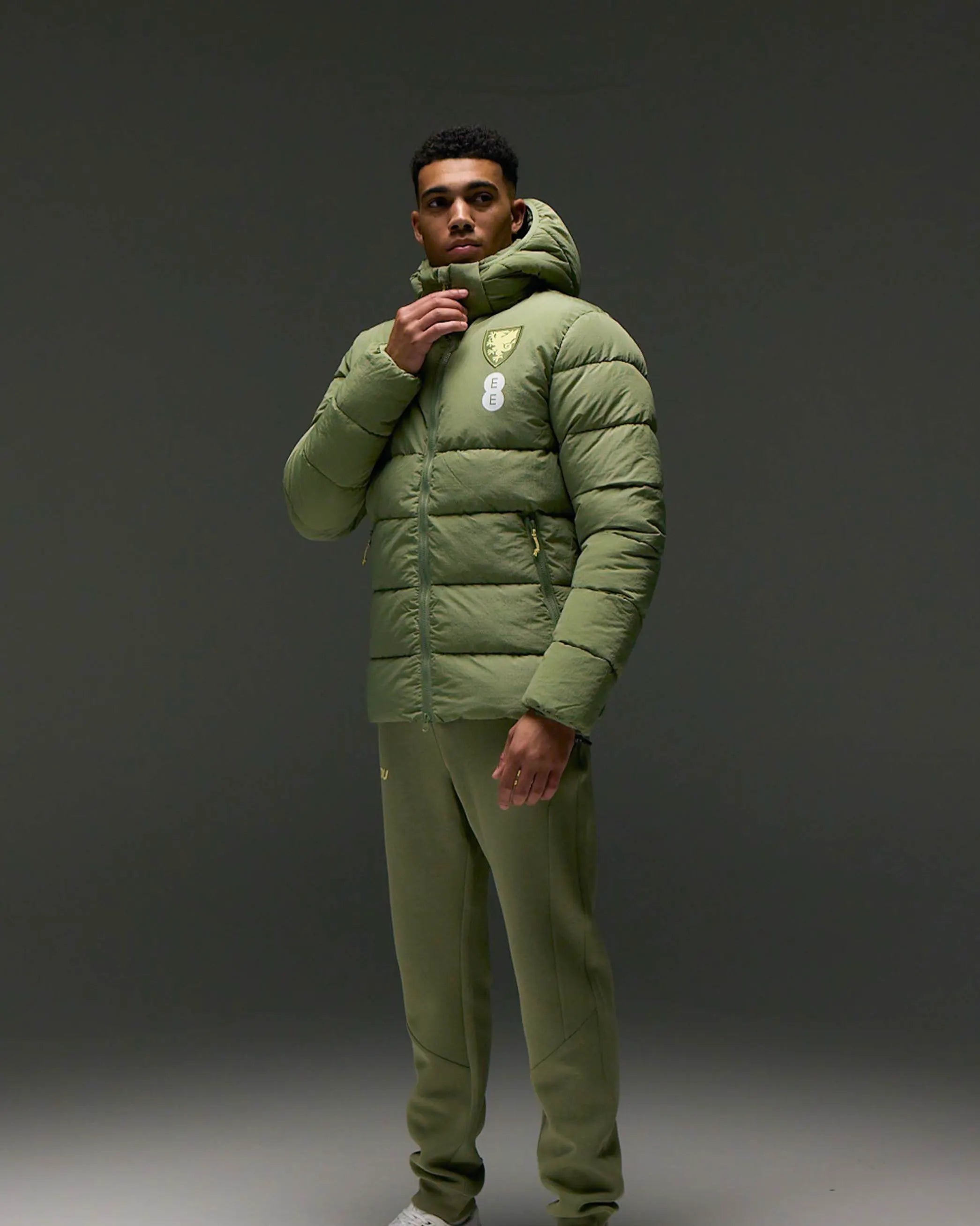 Wales Travel giacca imbottita verde M