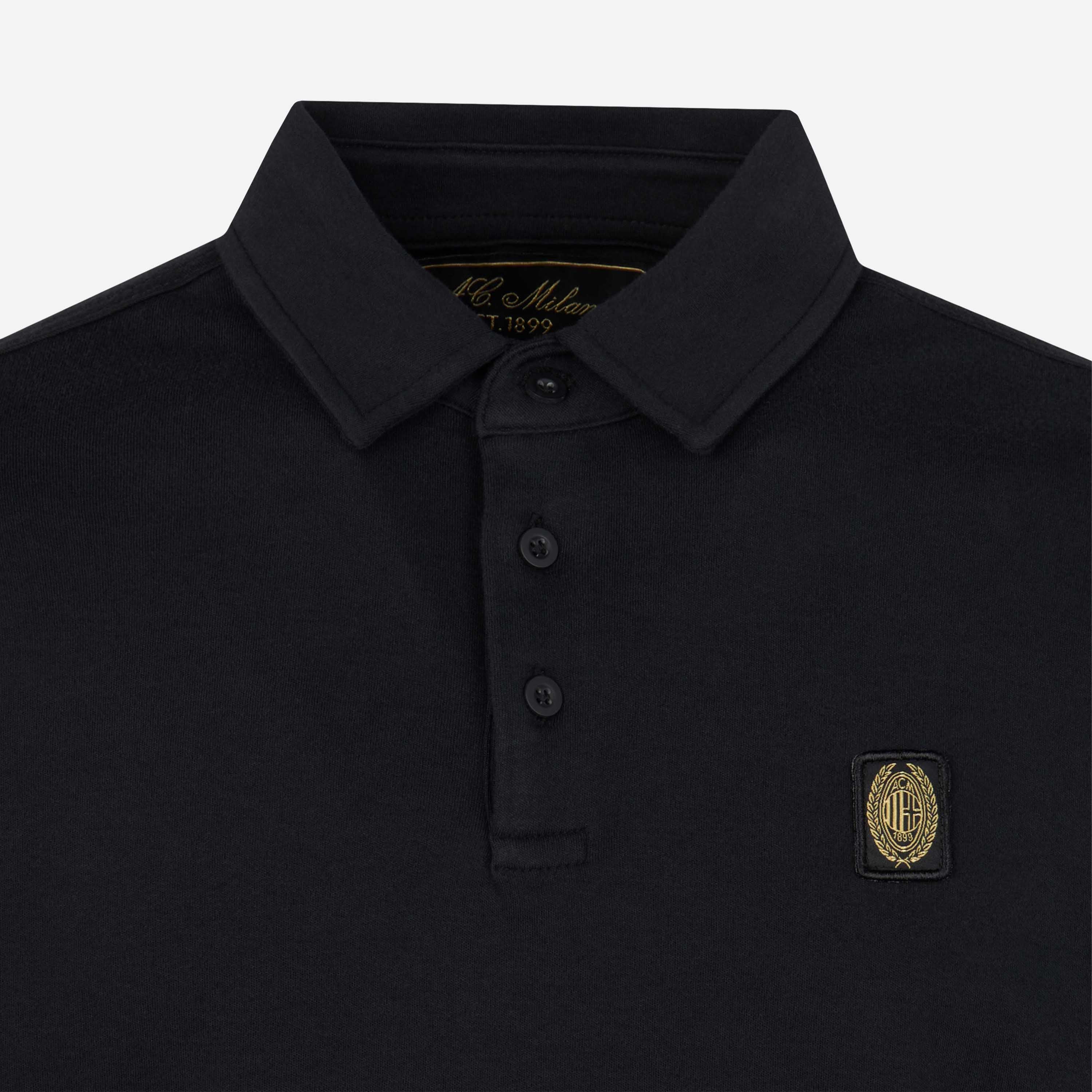 AC Milan Gold Essential polo uomo M manica lunga cotone