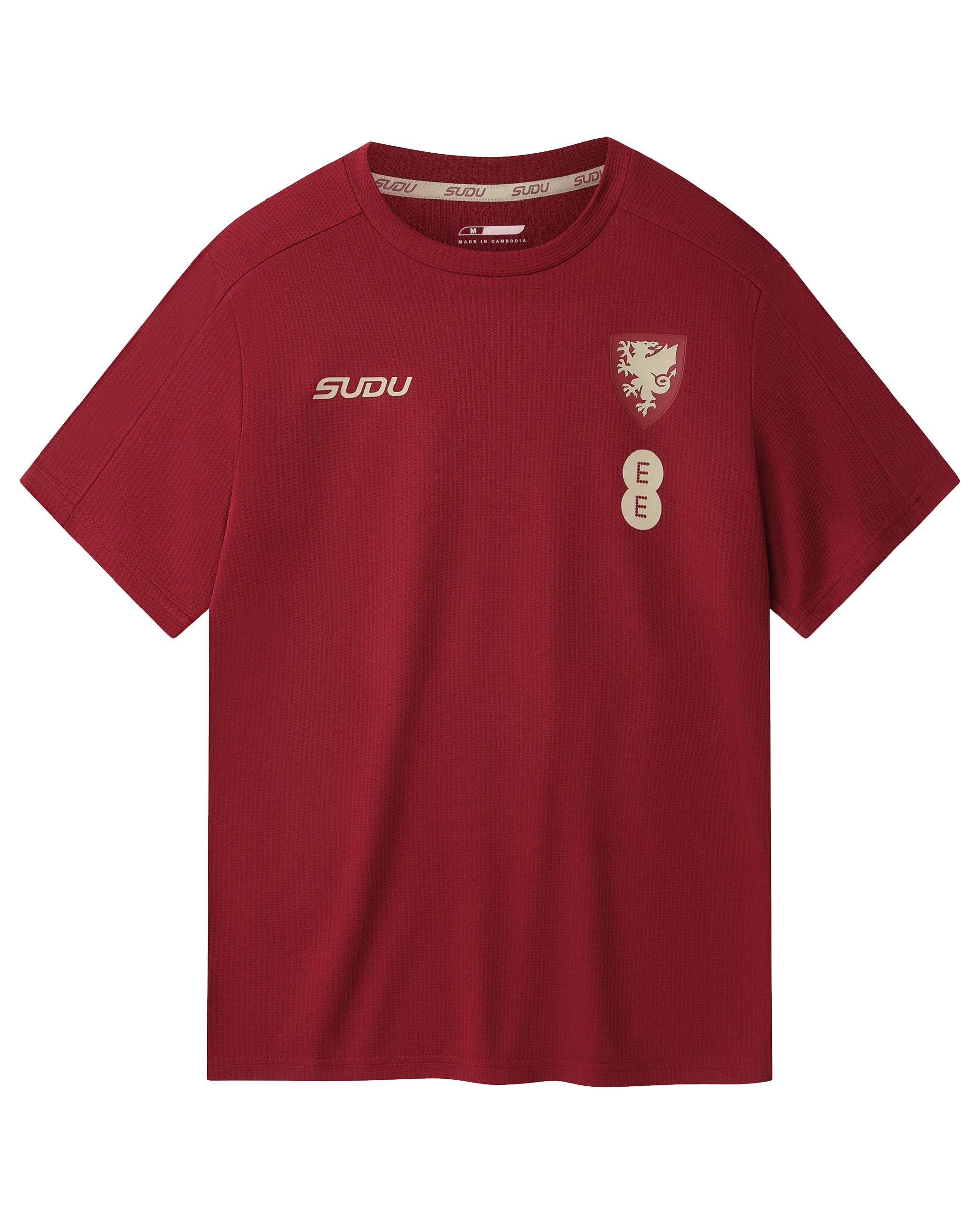 Wales Travel Players Home maglia da tifoso bordeaux