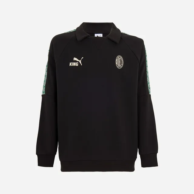 AC Milan King Collection Felpa Nera Uomo L Cotone