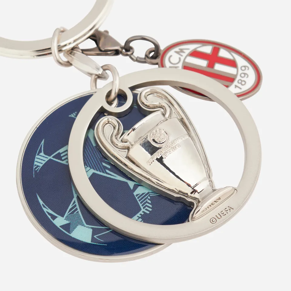 AC Milan Accessori Portachiavi Coppa Champions argento blu