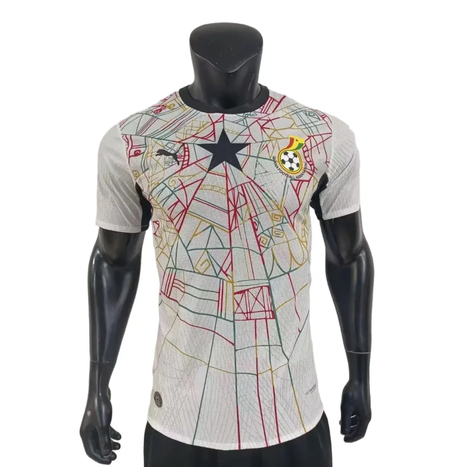 Ghana Player Version Prima Maglia Mondiali 2026 bianca