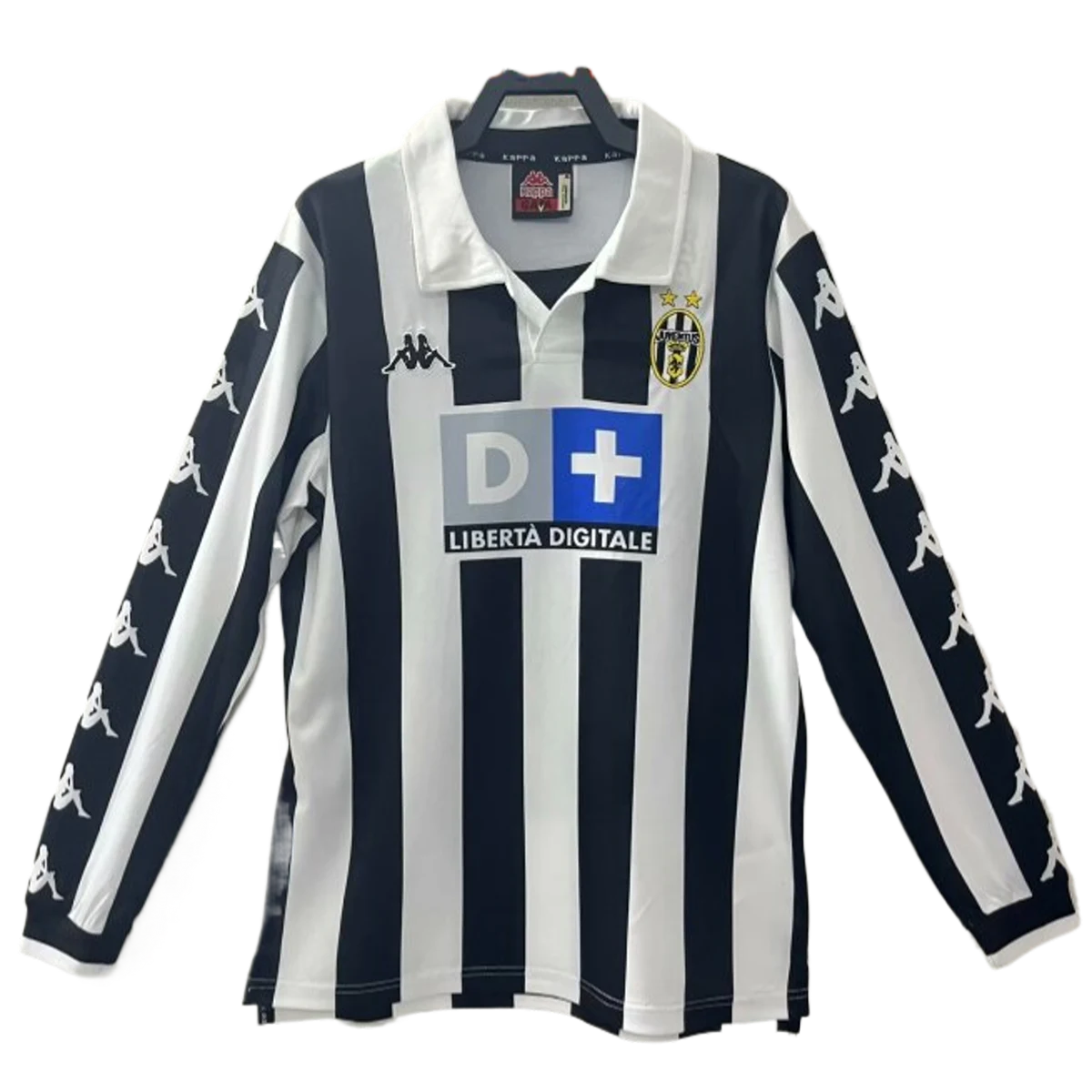 Juventus 1999/00 maglia manica lunga strisce bianconere