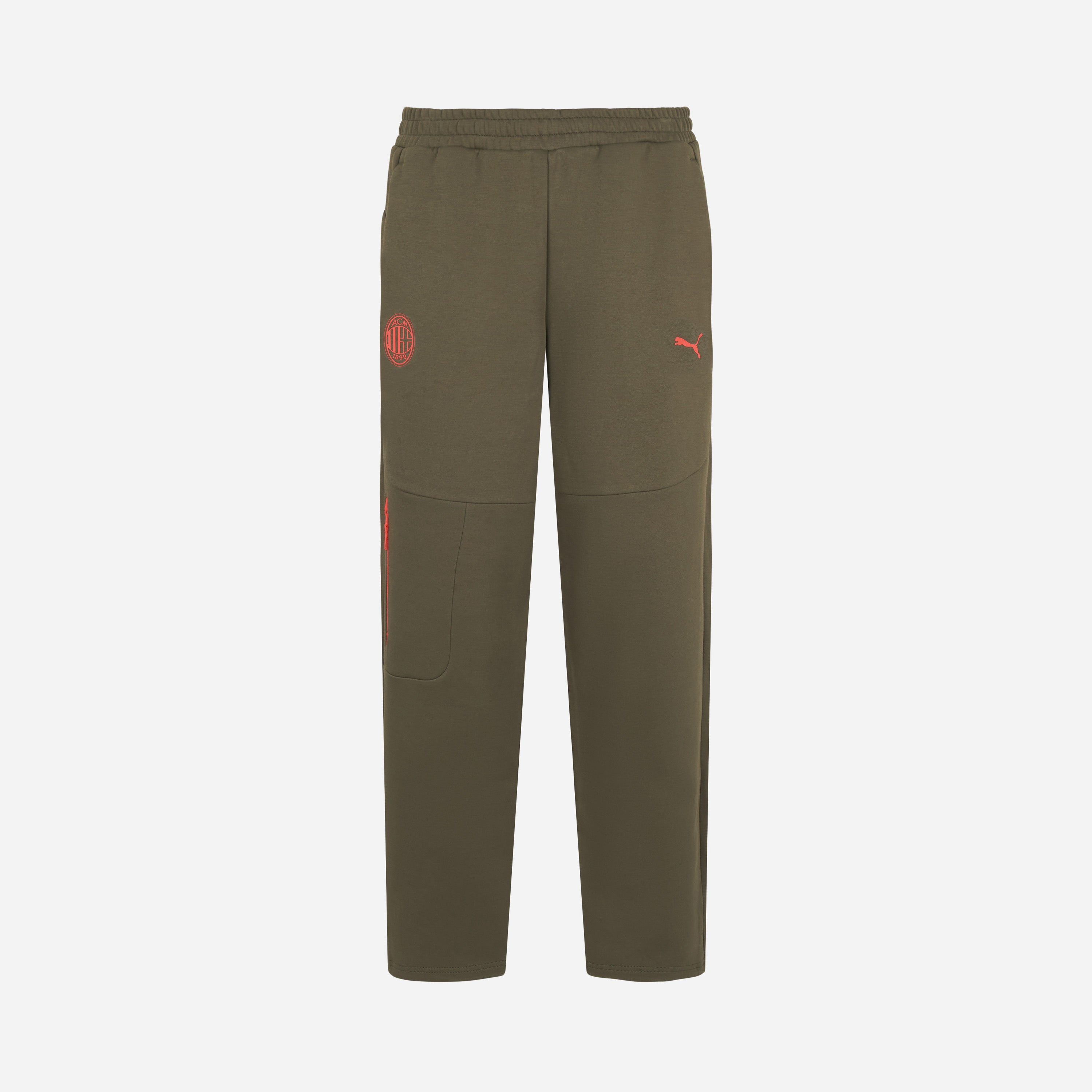 AC Milan Pumatech 2026/27 pantaloni uomo verdi tasche zip