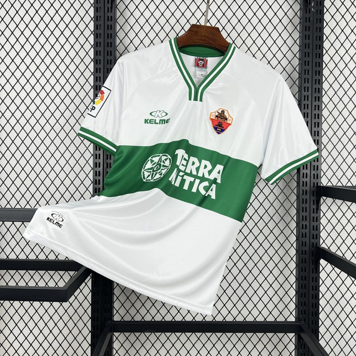Elche 2000/01 seconda maglia retro verde trasferta