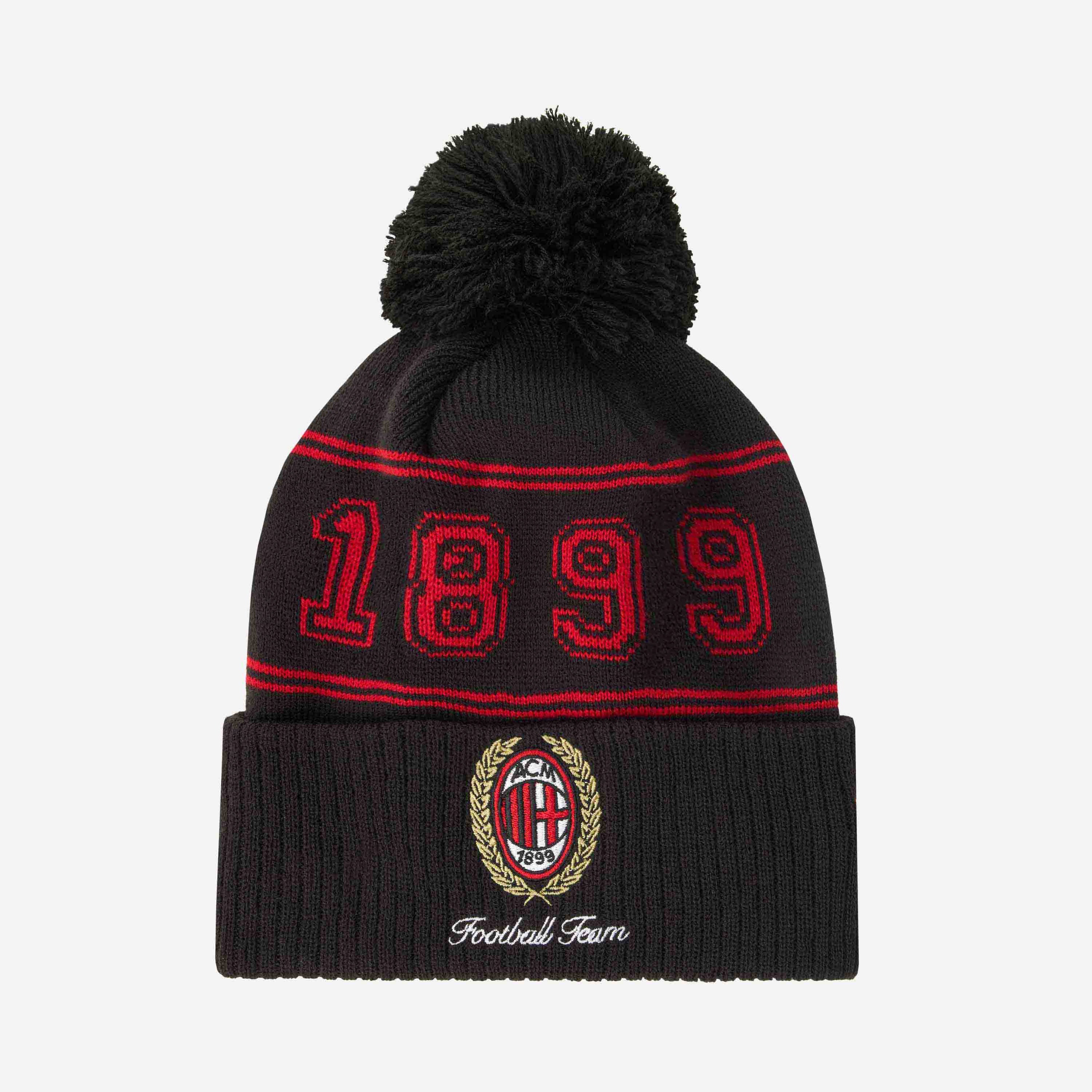 AC Milan New Era College Beanie Berretto Pon Pon