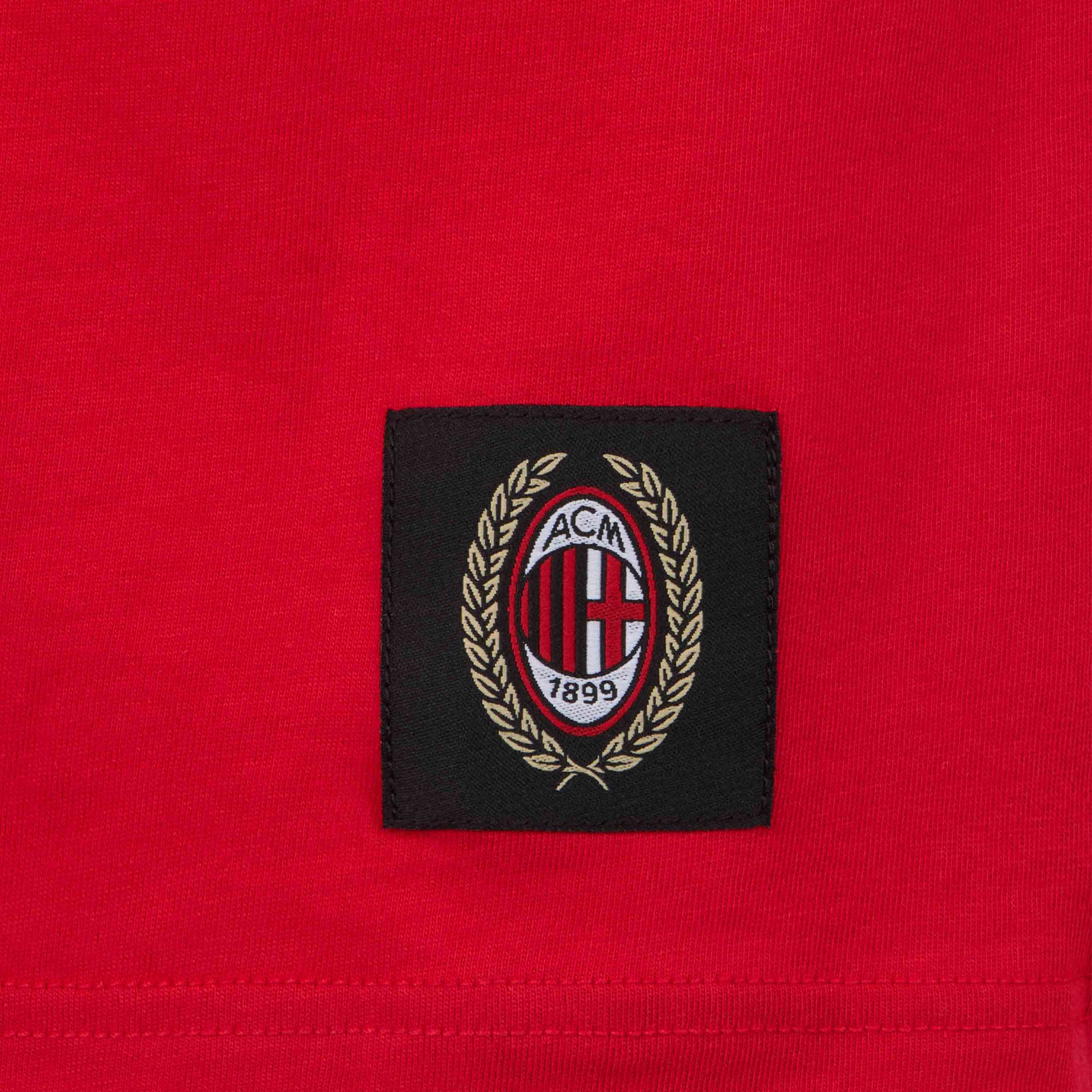 AC Milan Retro Champions 2002/03 T-shirt rossa cotone