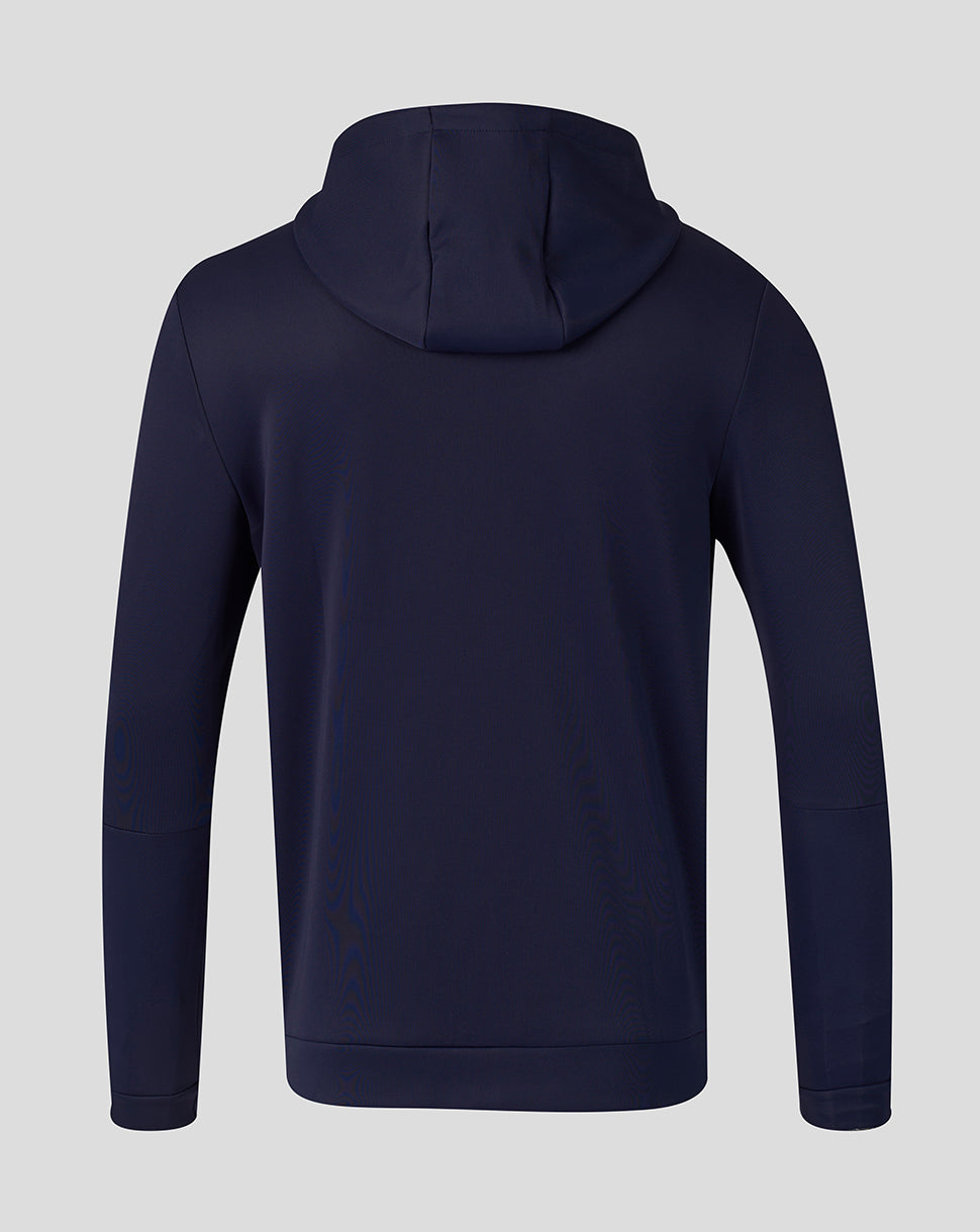 Twente Travel 26/27 Felpa Zip Uomo blu con cappuccio