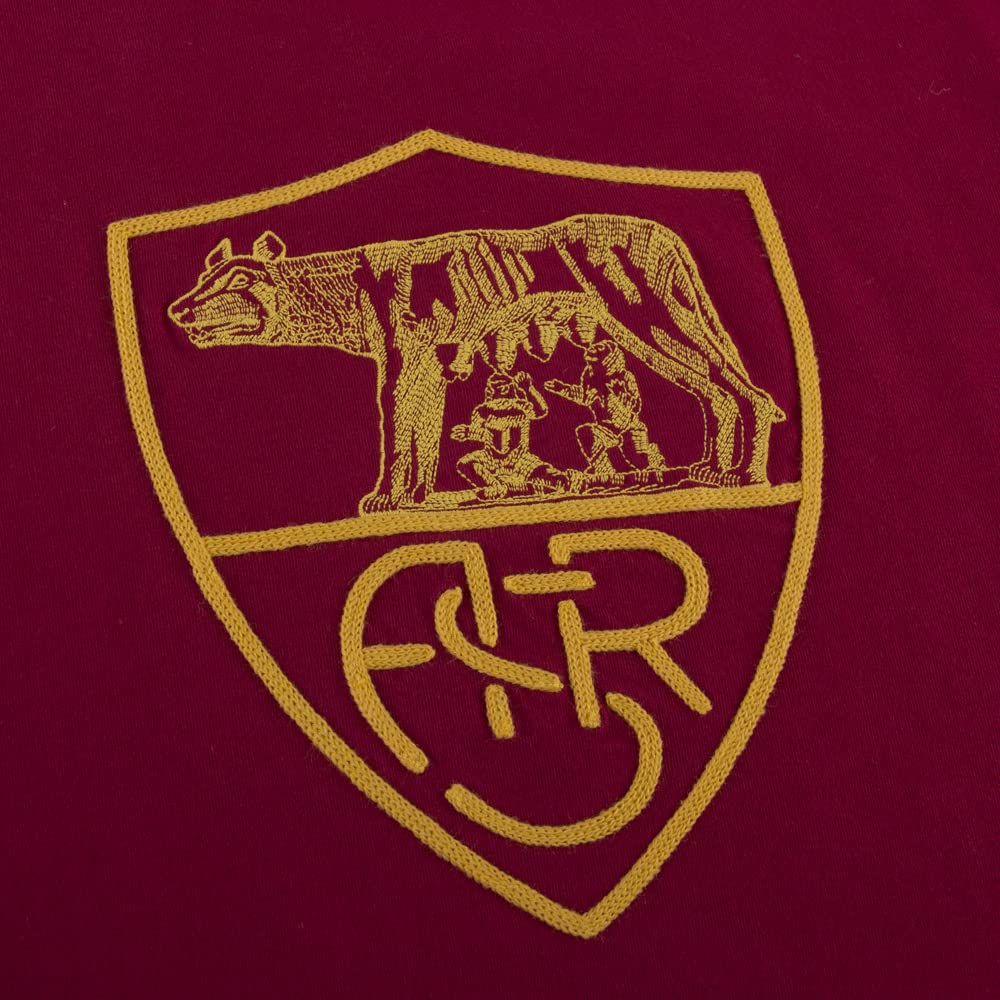 Roma Fanshop Heritage T-Shirt Maglietta Cotone Nera Ufficiale