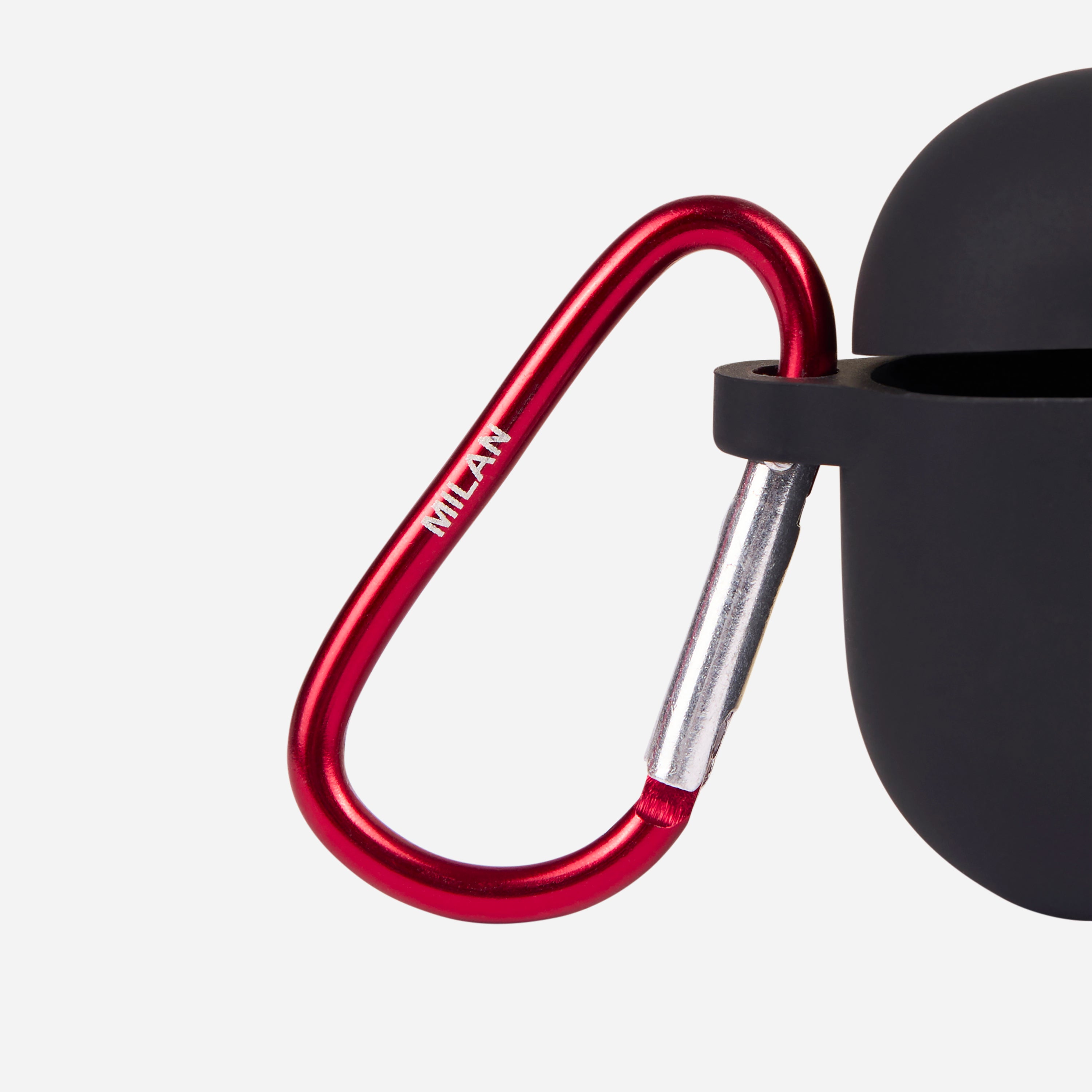 AC Milan custodia AirPods 2 nera logo taglia unica