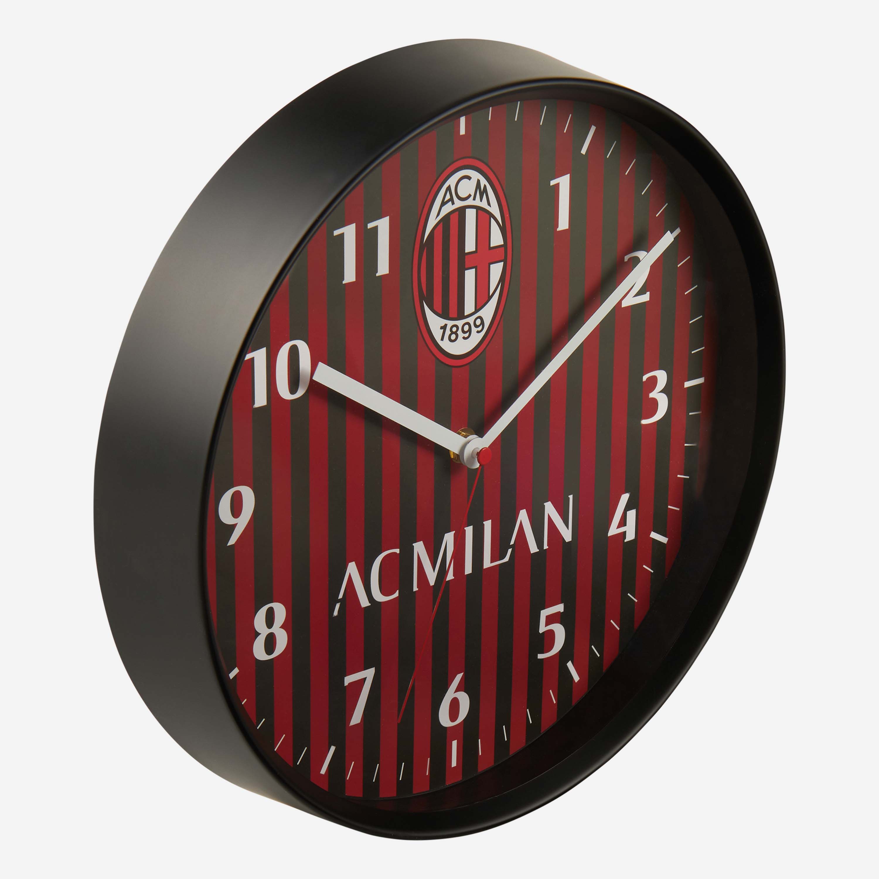 AC Milan orologio da parete nero quadrante rossonero