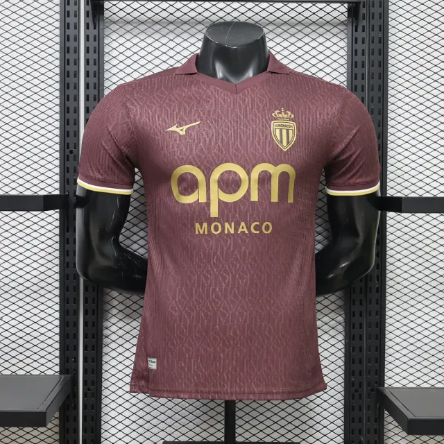 Tifoso Store Maglie da Calcio Monaco 2026/27 seconda maglia bordeaux