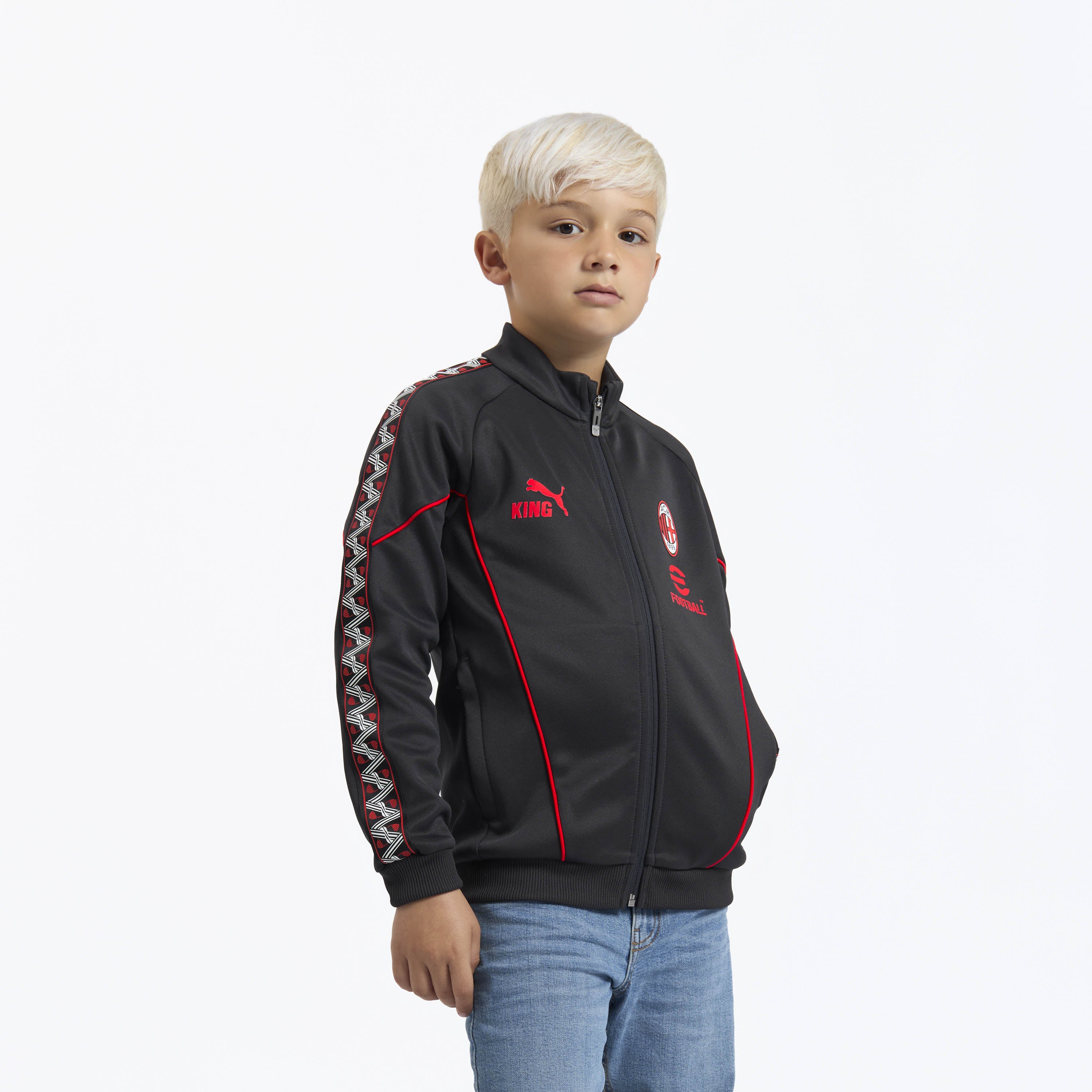 AC Milan King giacca bambino grigia 8 anni cotone