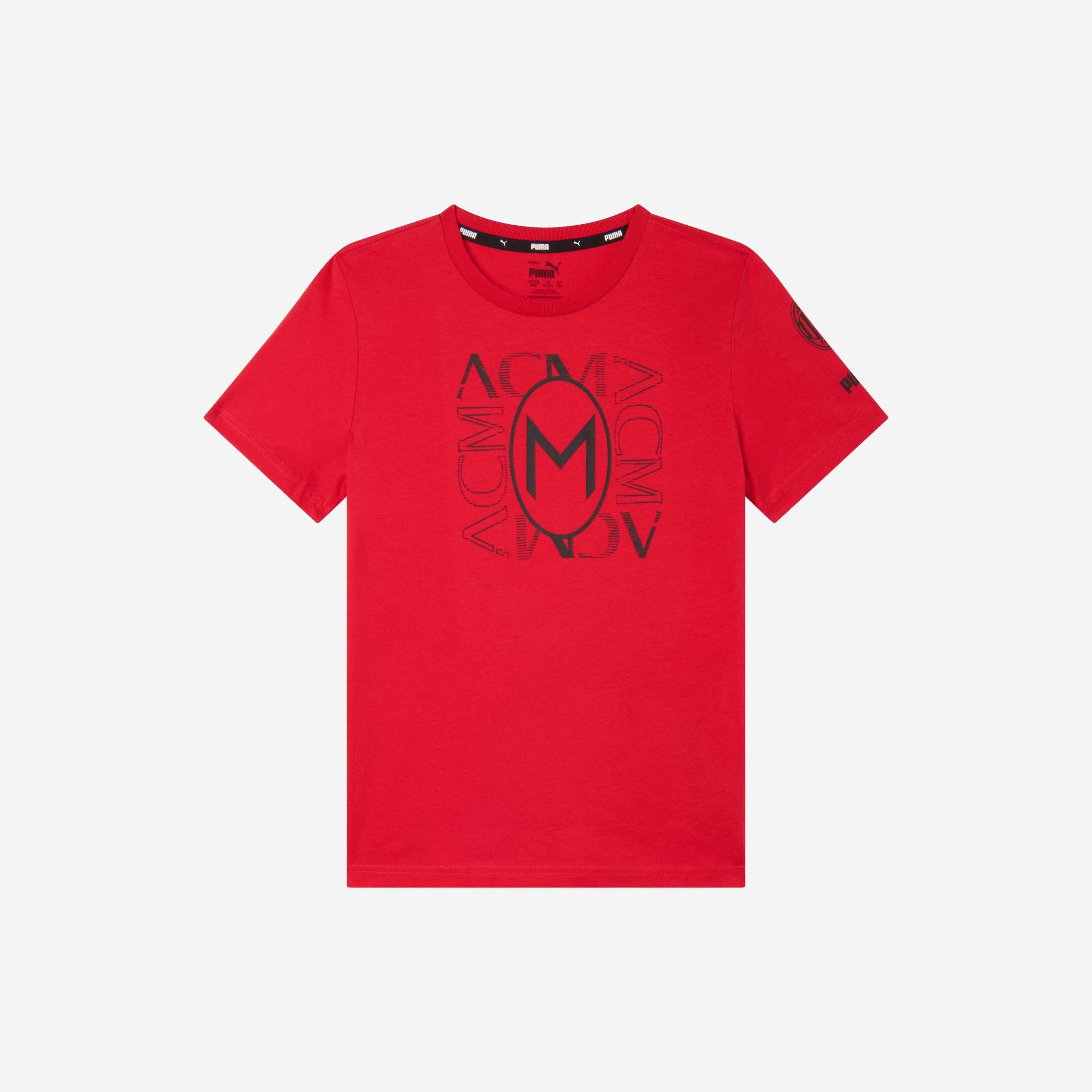 AC Milan Football Core t-shirt bambino 10 anni nera