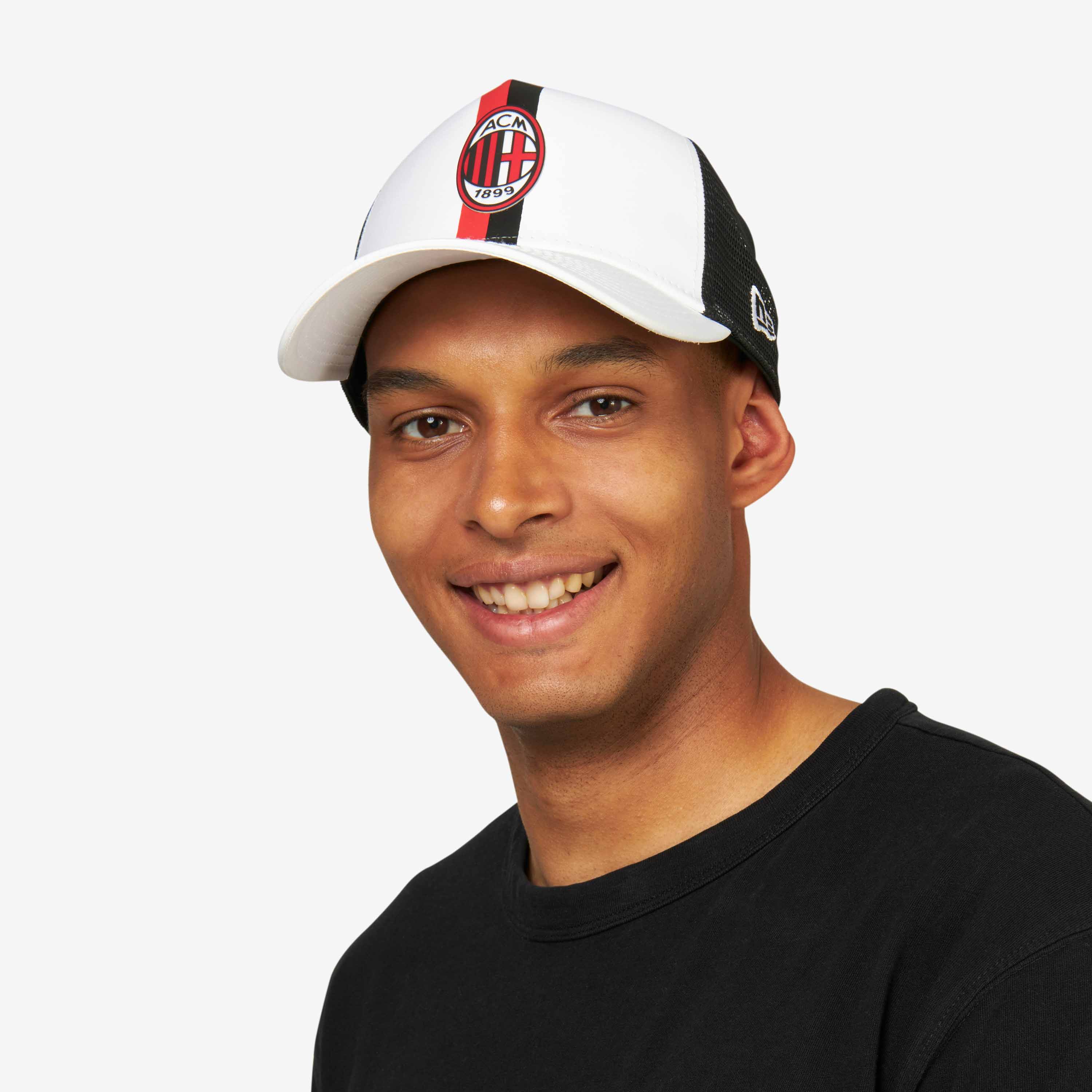 AC Milan New Era Trucker Cap con Logo cappellino nero taglia unica