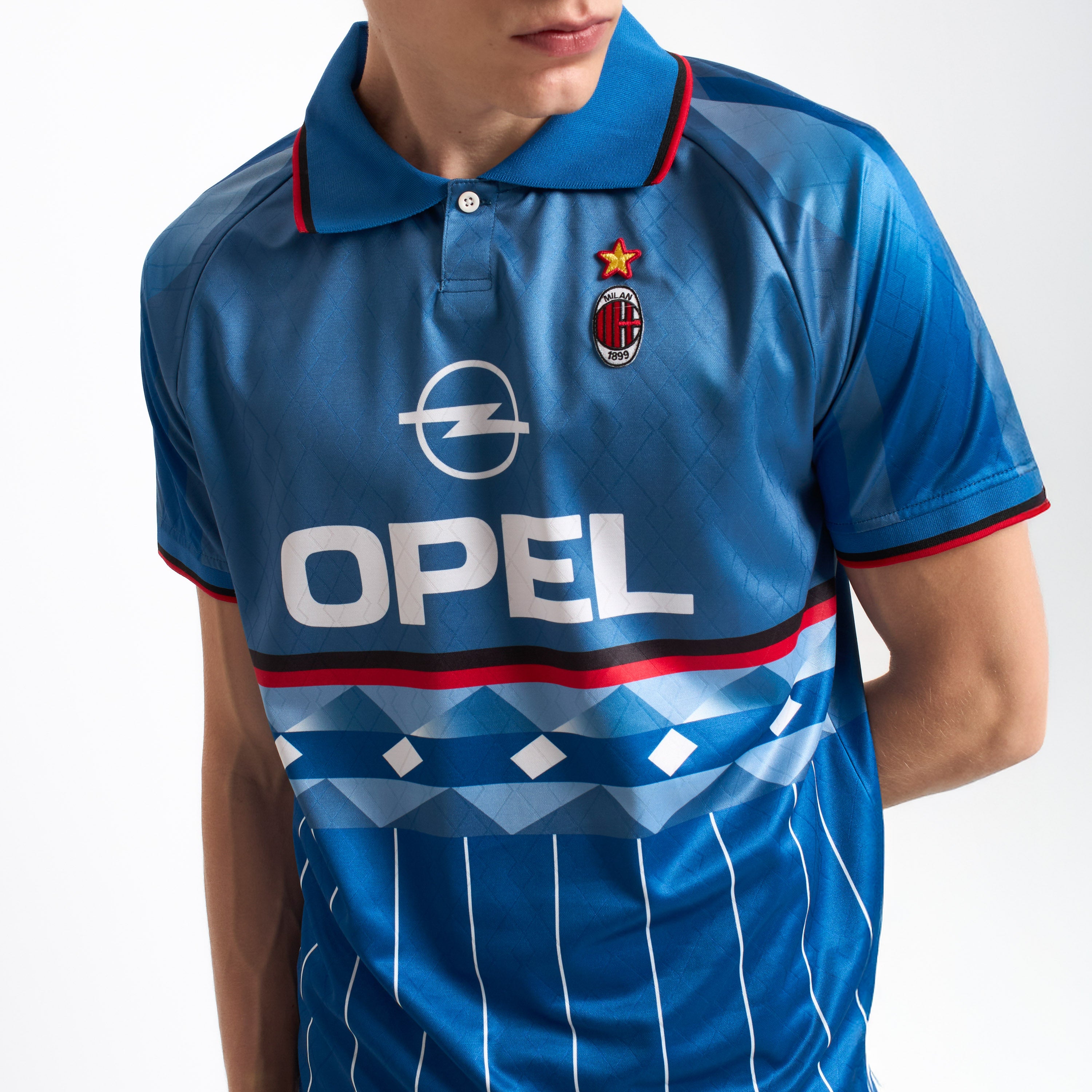 AC Milan Fourth maglia retro 1995/96 uomo blu