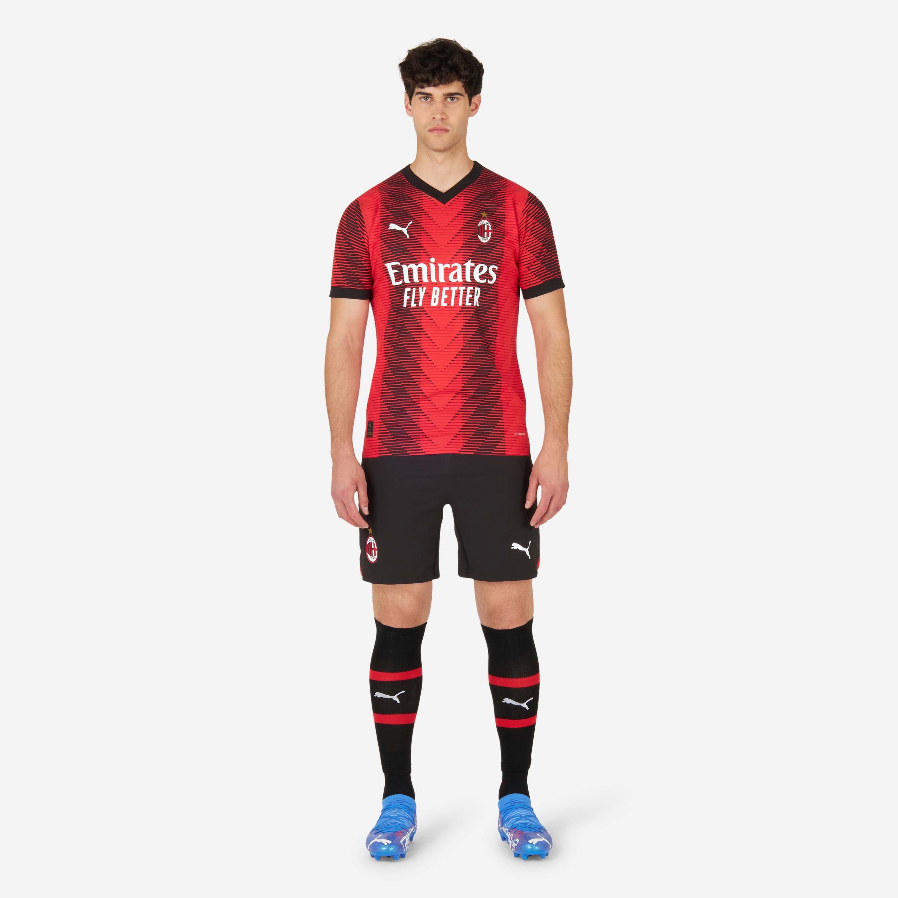 AC Milan Home Authentic 2023/24 shorts uomo poliestere