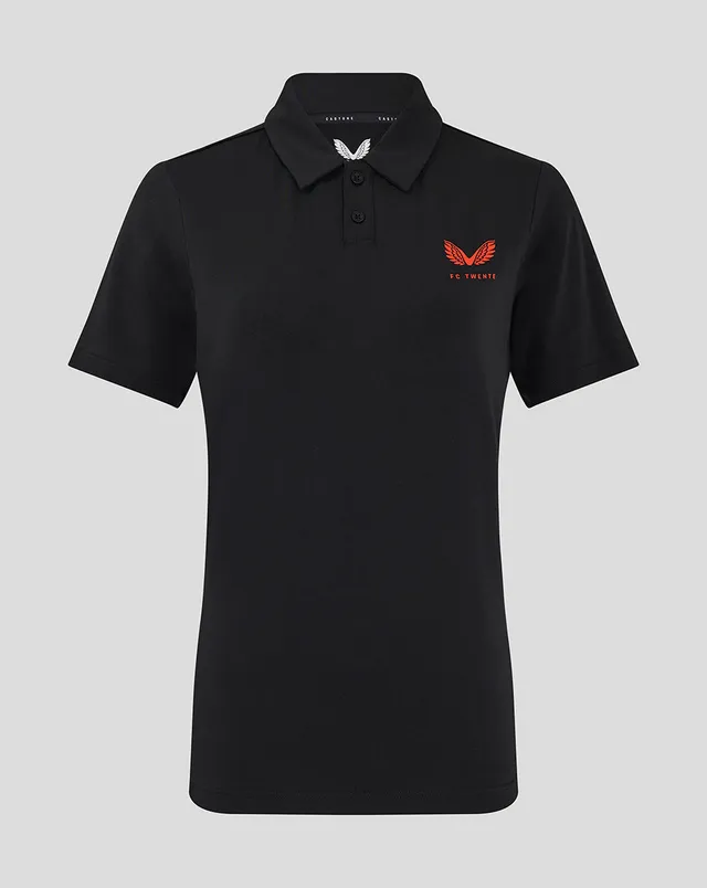 Twente Travel Travel Polo polo donna nera traspirante