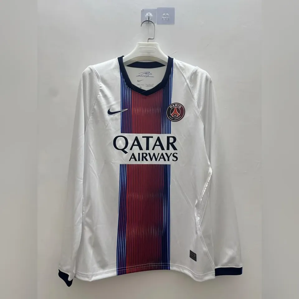 PSG Seconda Maglia Manica Lunga 2026/27 Maglia Tifoso Bianca