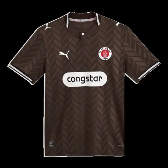 St. Pauli Home 2026/27 maglia marrone spina di pesce
