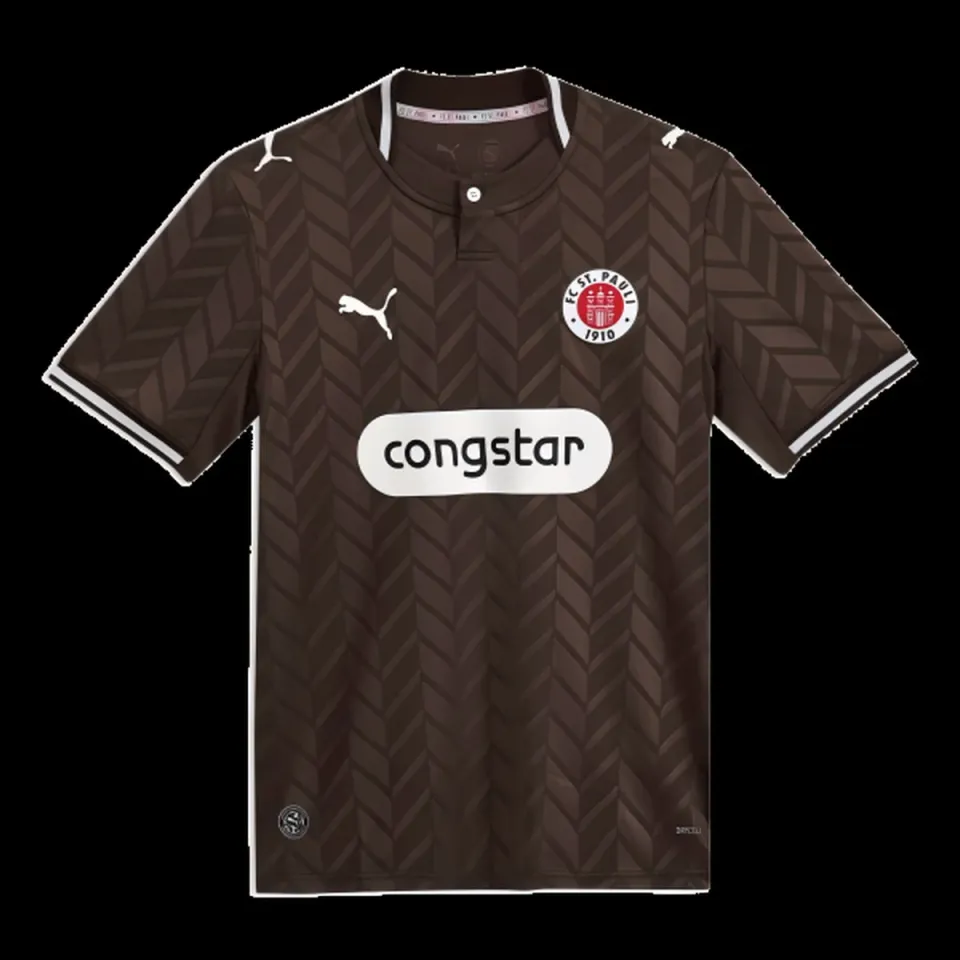 St. Pauli Home 2026/27 maglia marrone spina di pesce