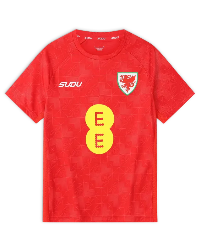 Wales SUDU 2026-28 t-shirt training home donna rossa