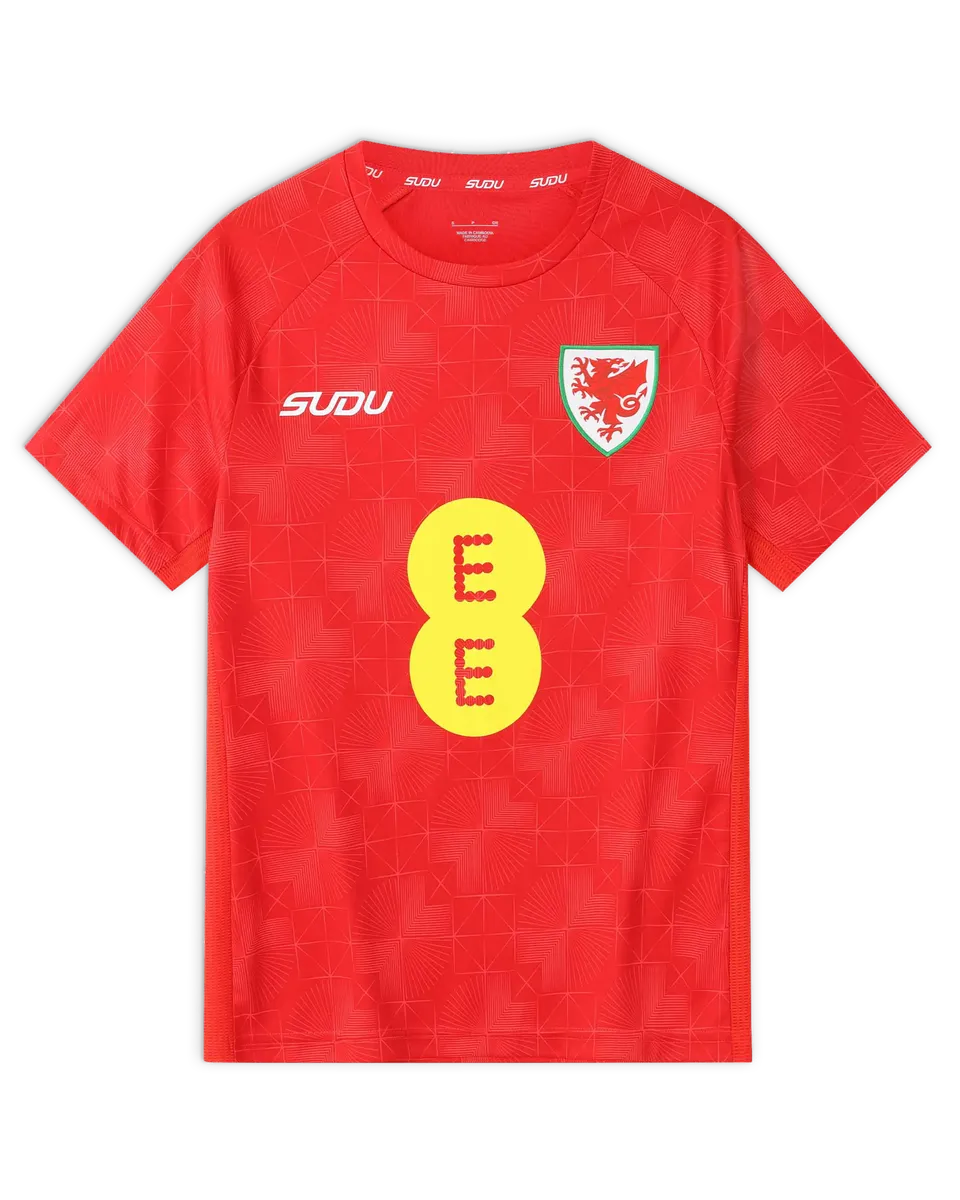 Wales SUDU 2026-28 t-shirt training home donna rossa