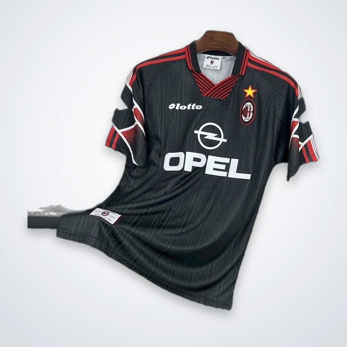 Tifoso Store Maglie da Calcio Milan Nera 1997/98 maglia nera