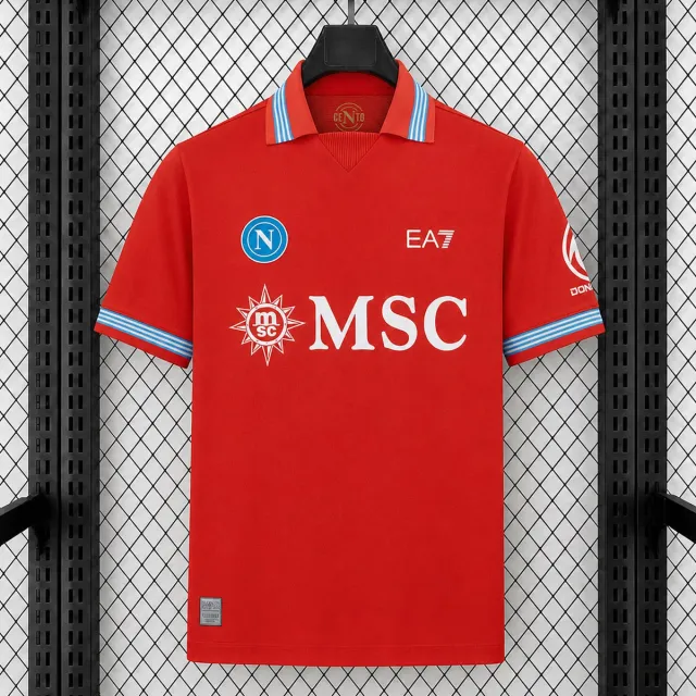 Tifoso Store Napoli Third 2026/27 maglia rossa versione fan