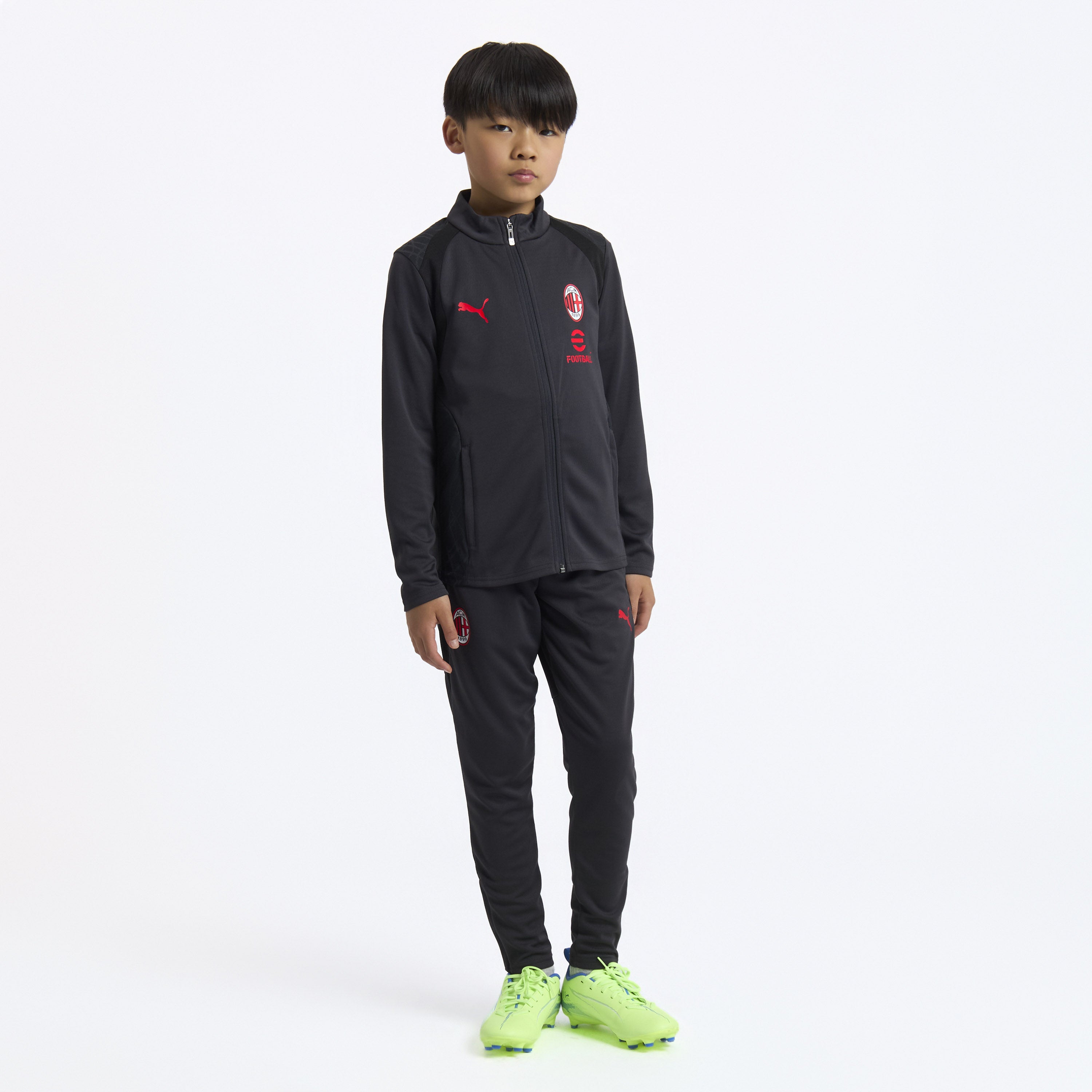 AC Milan Training 2026/27 giacca bimbo grigia con zip