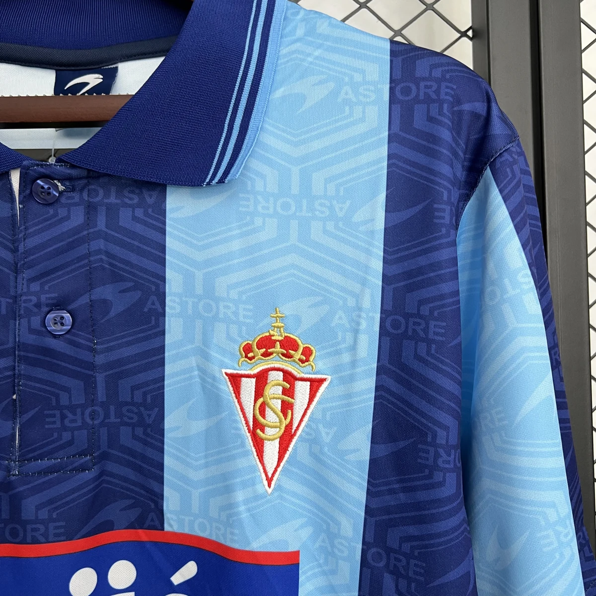 Tifoso Store Maglie da Calcio Terza Maglia Gijón 2002/03 maglia azzurra
